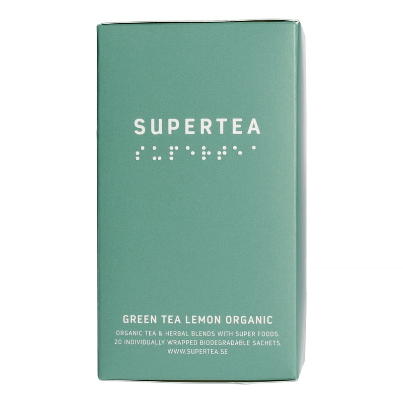 Teministeriet - Supertea Green Tea Lemon Organic - Herbata 20 Torebek