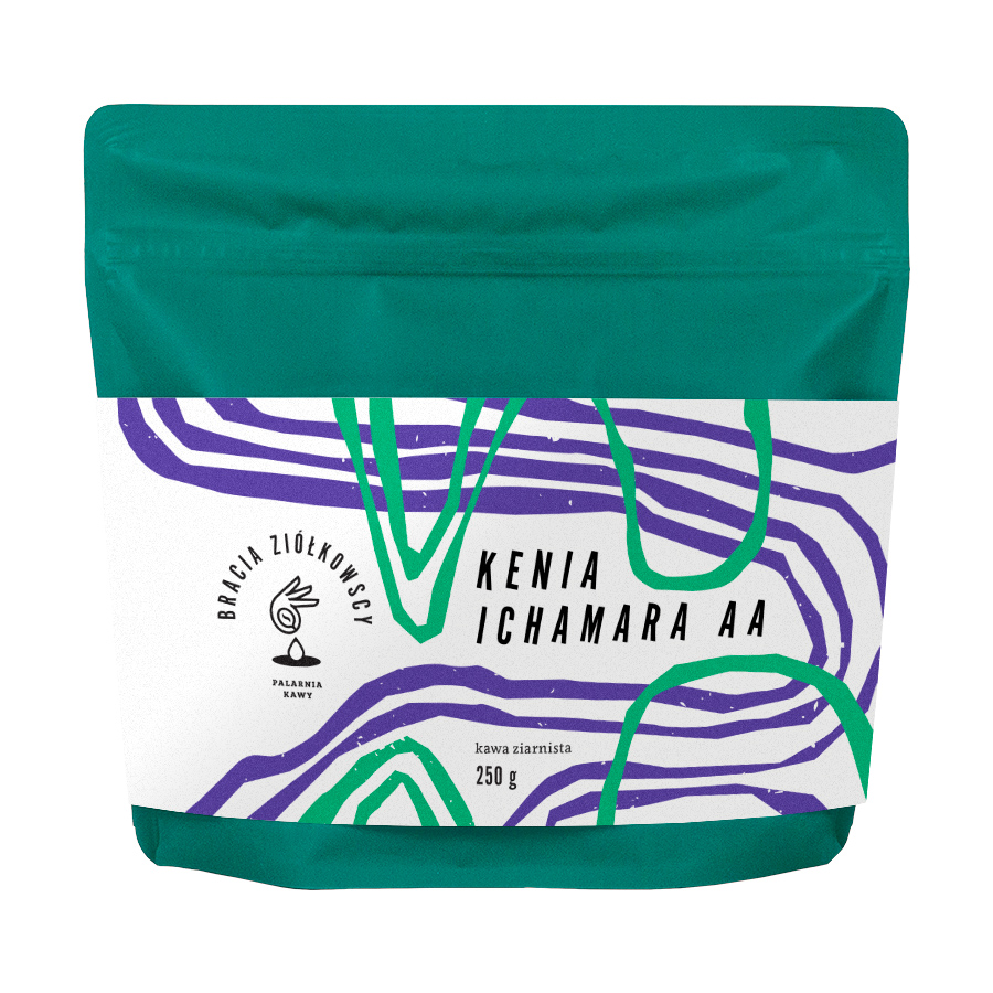 Bracia Ziółkowscy - kawa ziarnista Kenia Ichamara AA Washed Filter 250 g
