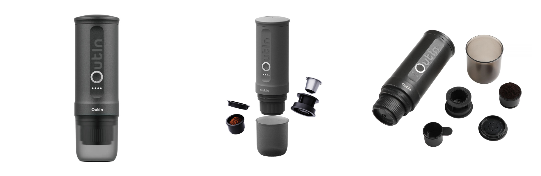 Outin - Nano Espresso Maker - Przenośny ekspres Space Grey