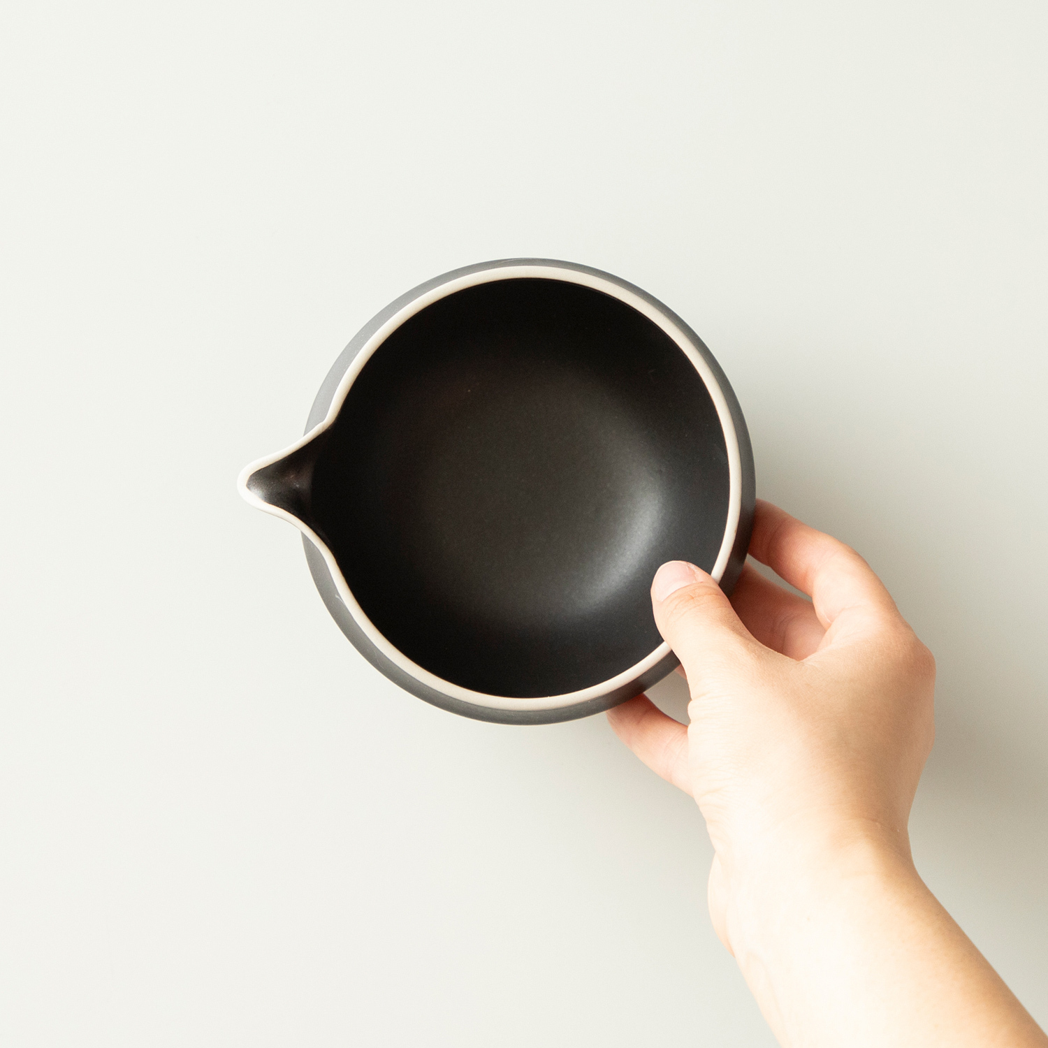 ORIGAMI - Katakuchi Matcha Bowl 540ml - Black