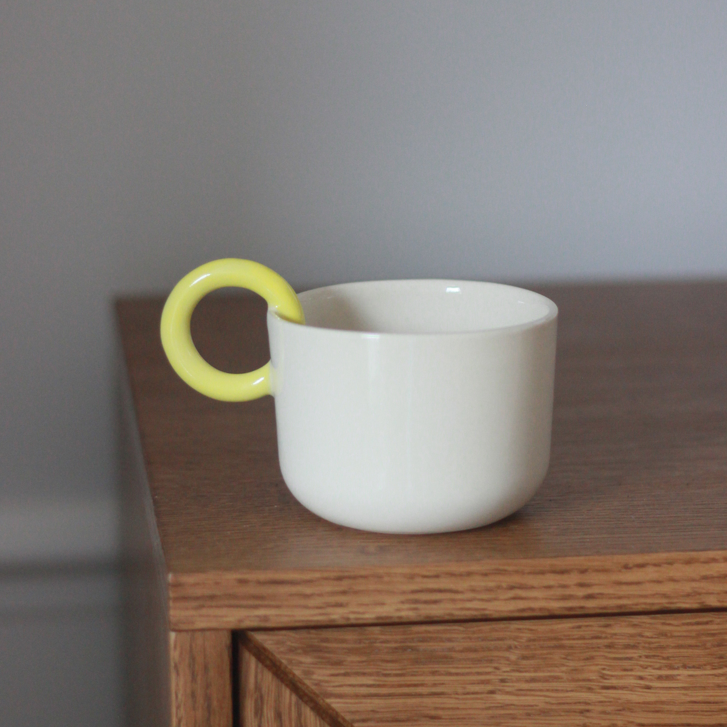 Ceramics 36 - 365 Ceramic Cup 200ml Yellow Cup Holder