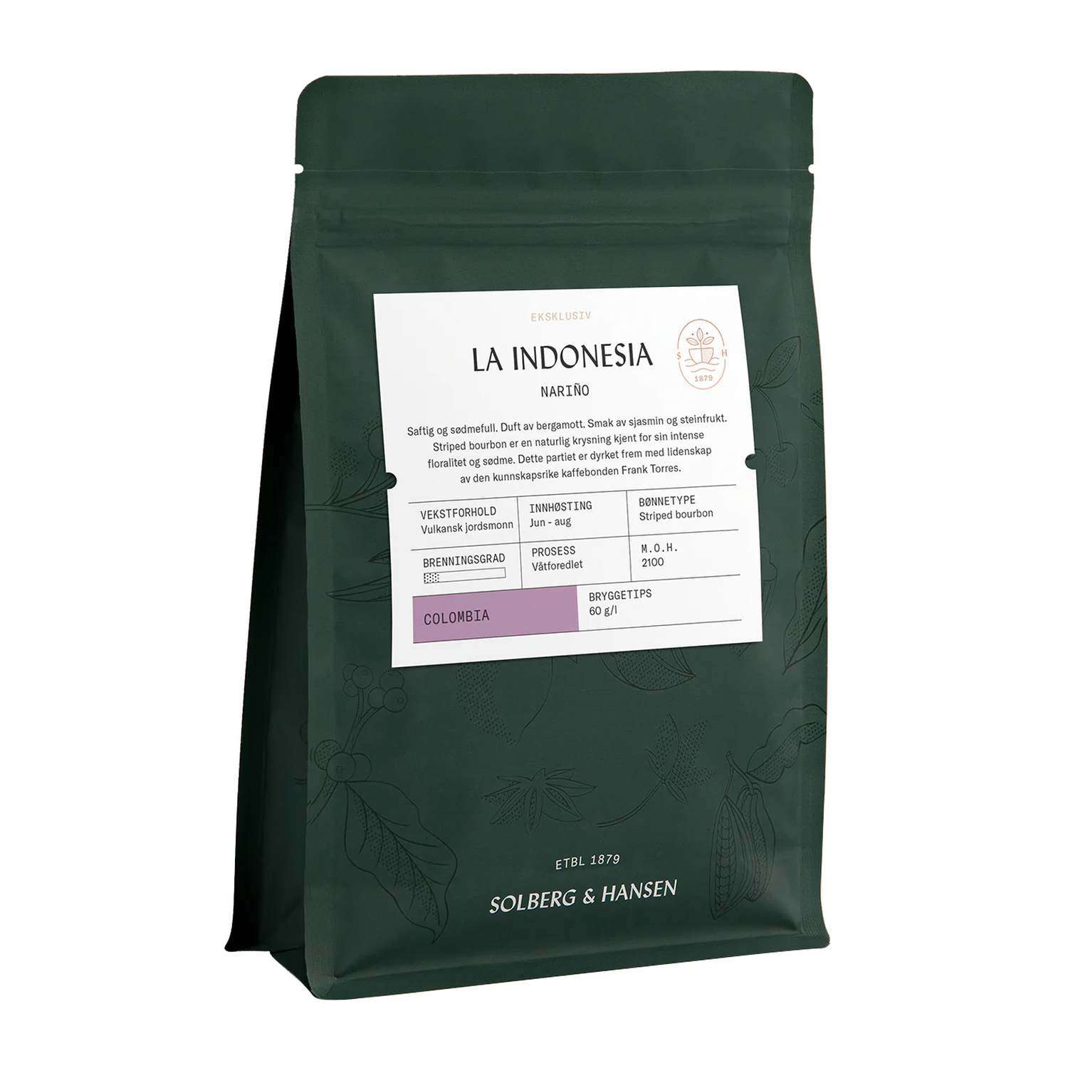 Solberg & Hansen - Kolumbia La Indonesia Washed Filter 250g