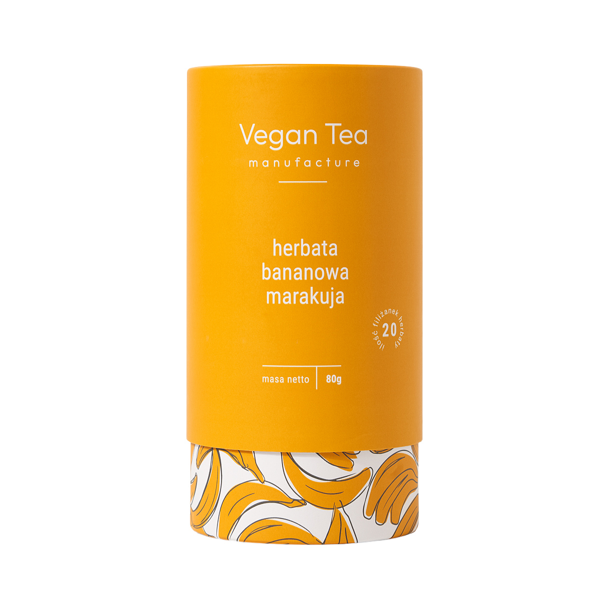 Vegan Tea - floral and fruit infusion Banana Passion Fruit - Loose Tea 80 g