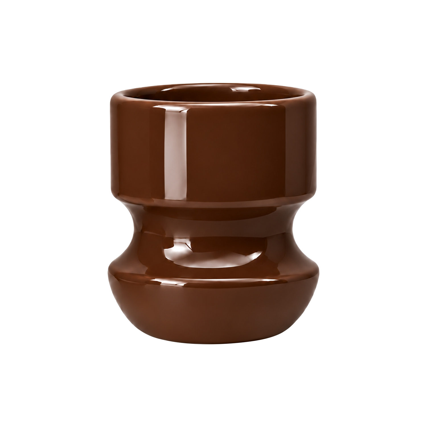 NOT.BAD - kubek ceramiczny BAD IDEA wklęsły brązowy 350 ml
