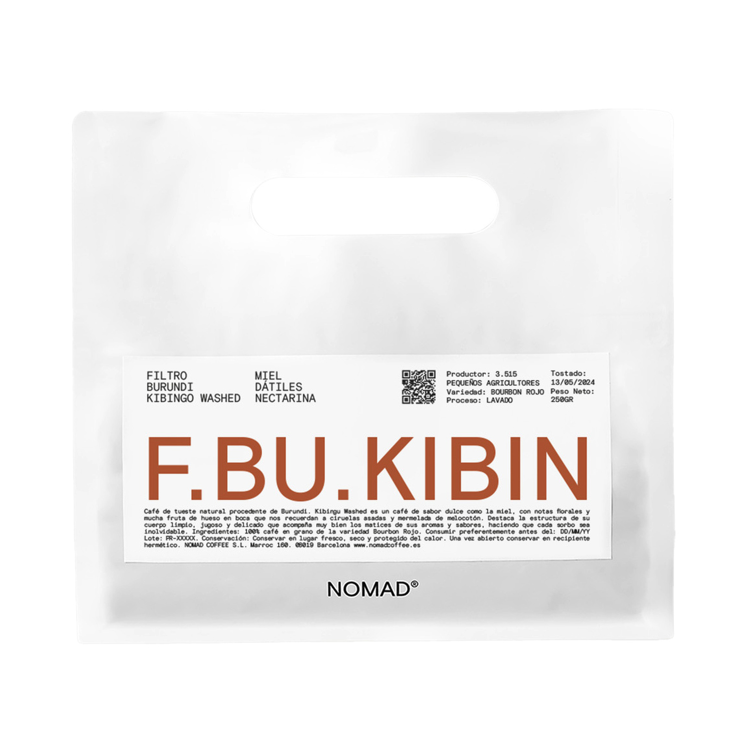 Nomad Coffee - Burundi Kibingo Washed Filter 250g