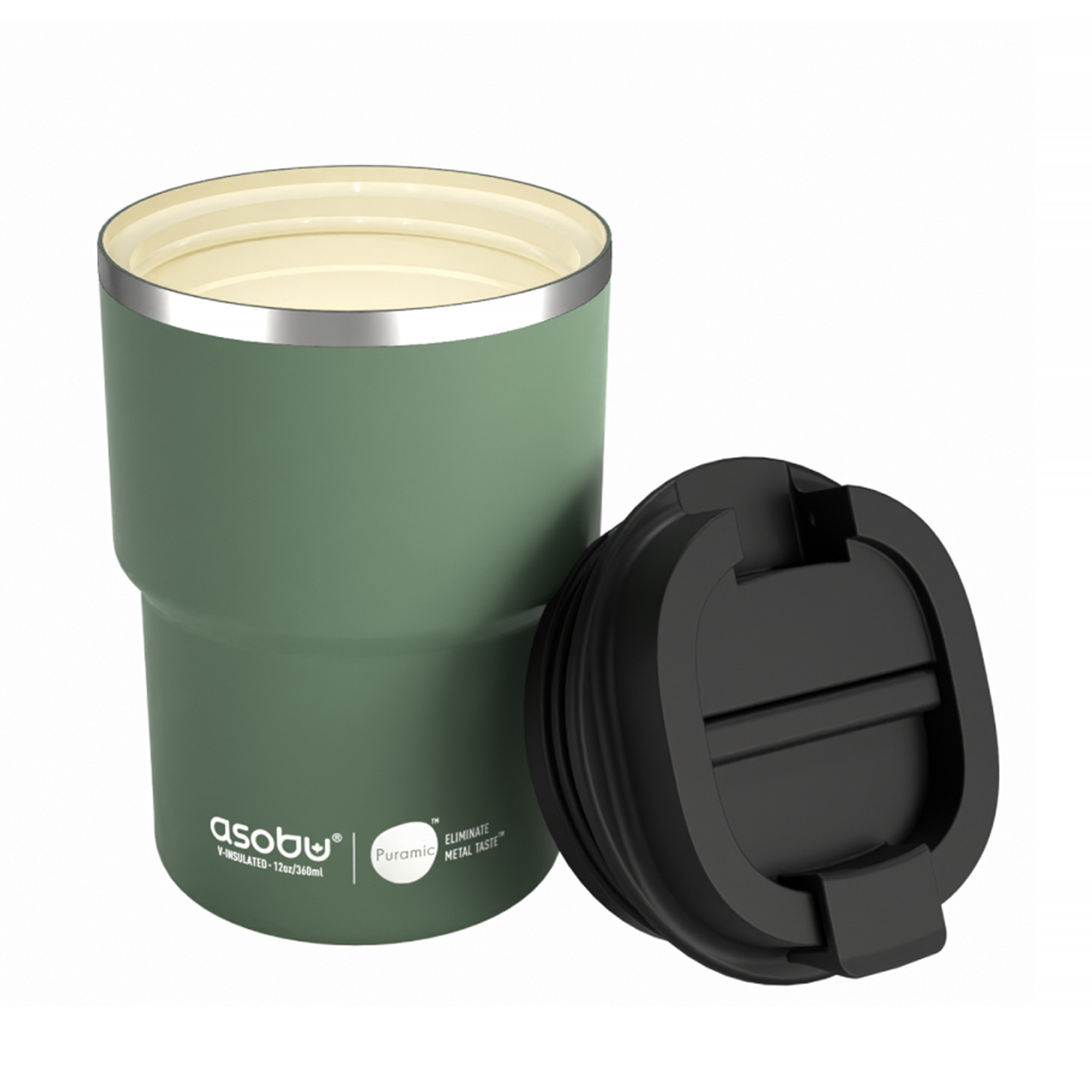 Asobu - Pick Me Up Basil Green - 360 ml Travel Mug