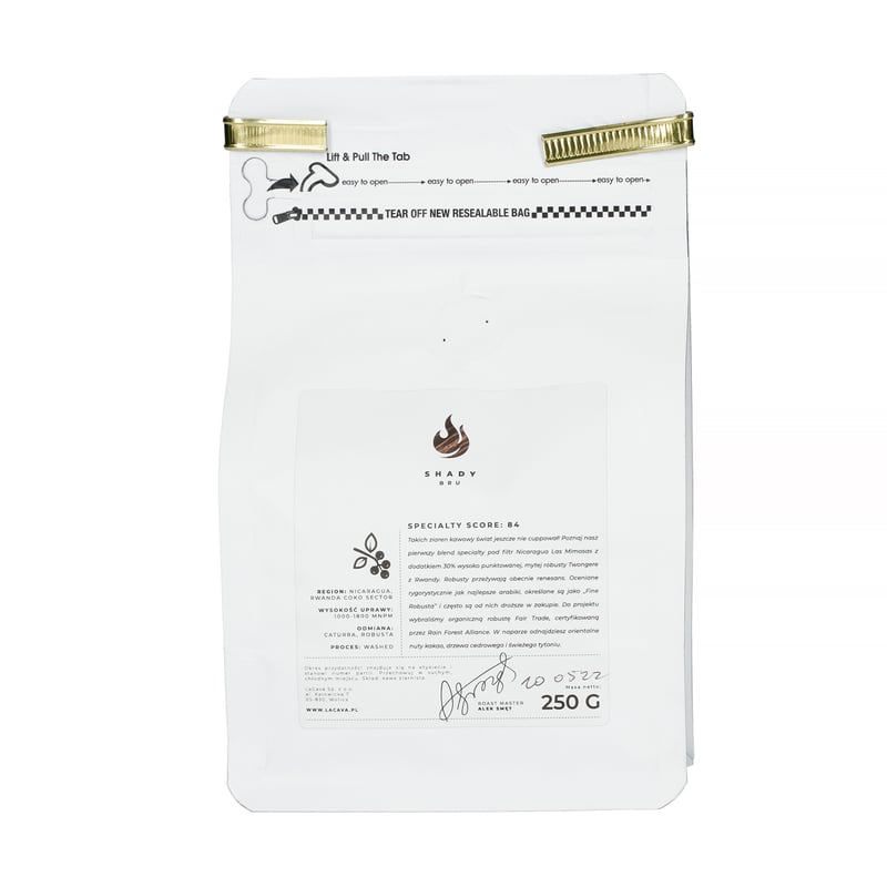 LaCava - Shady BRU Nikaragua + Rwanda 250g (outlet)