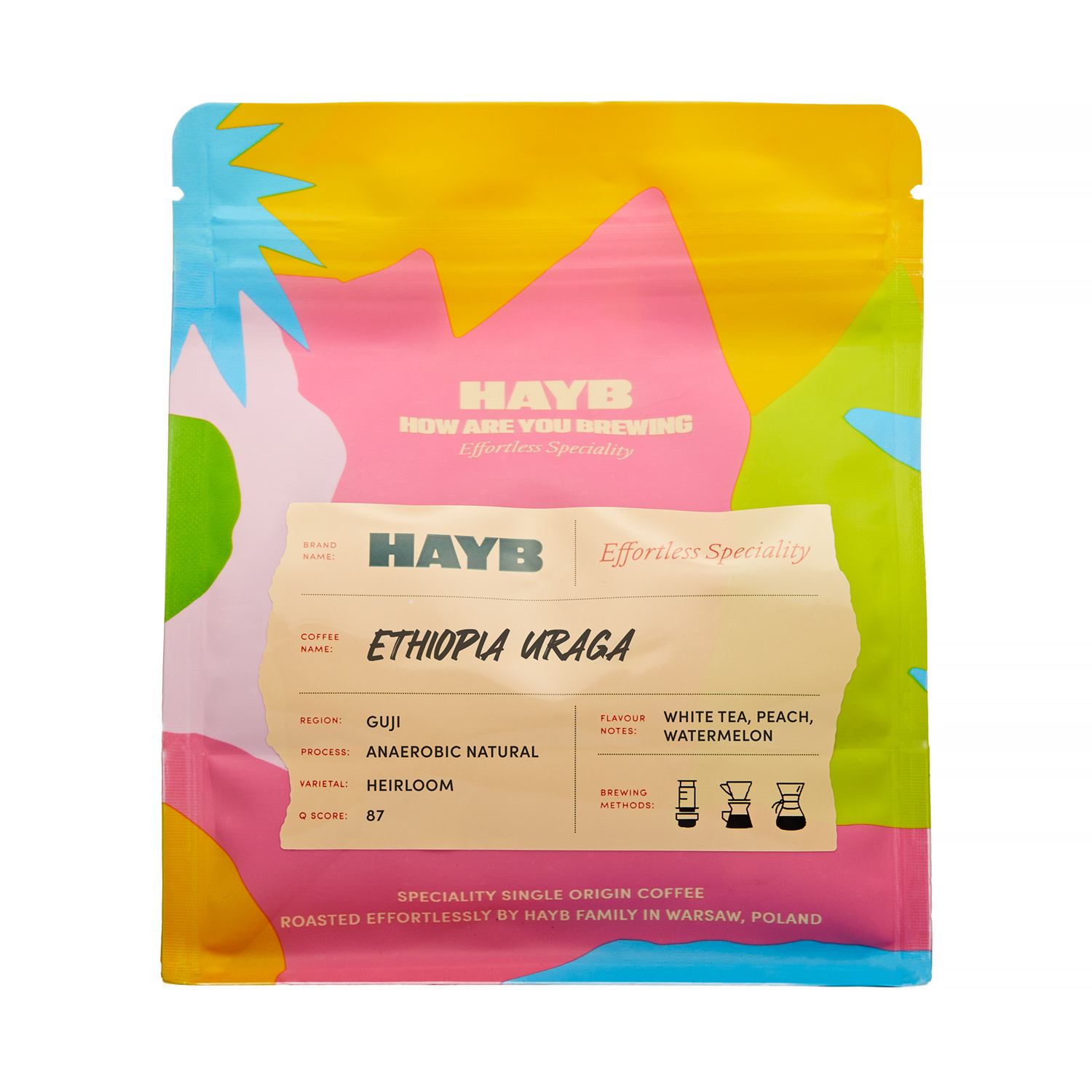 HAYB - kawa ziarnista Etiopia Uraga Anaerobic Natural Filter 250 g