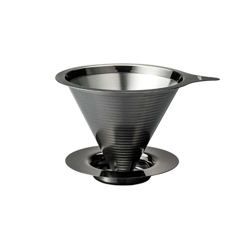 Hario - Double Mesh Metal Dripper - Metalowy drip z filtrem grafitowy