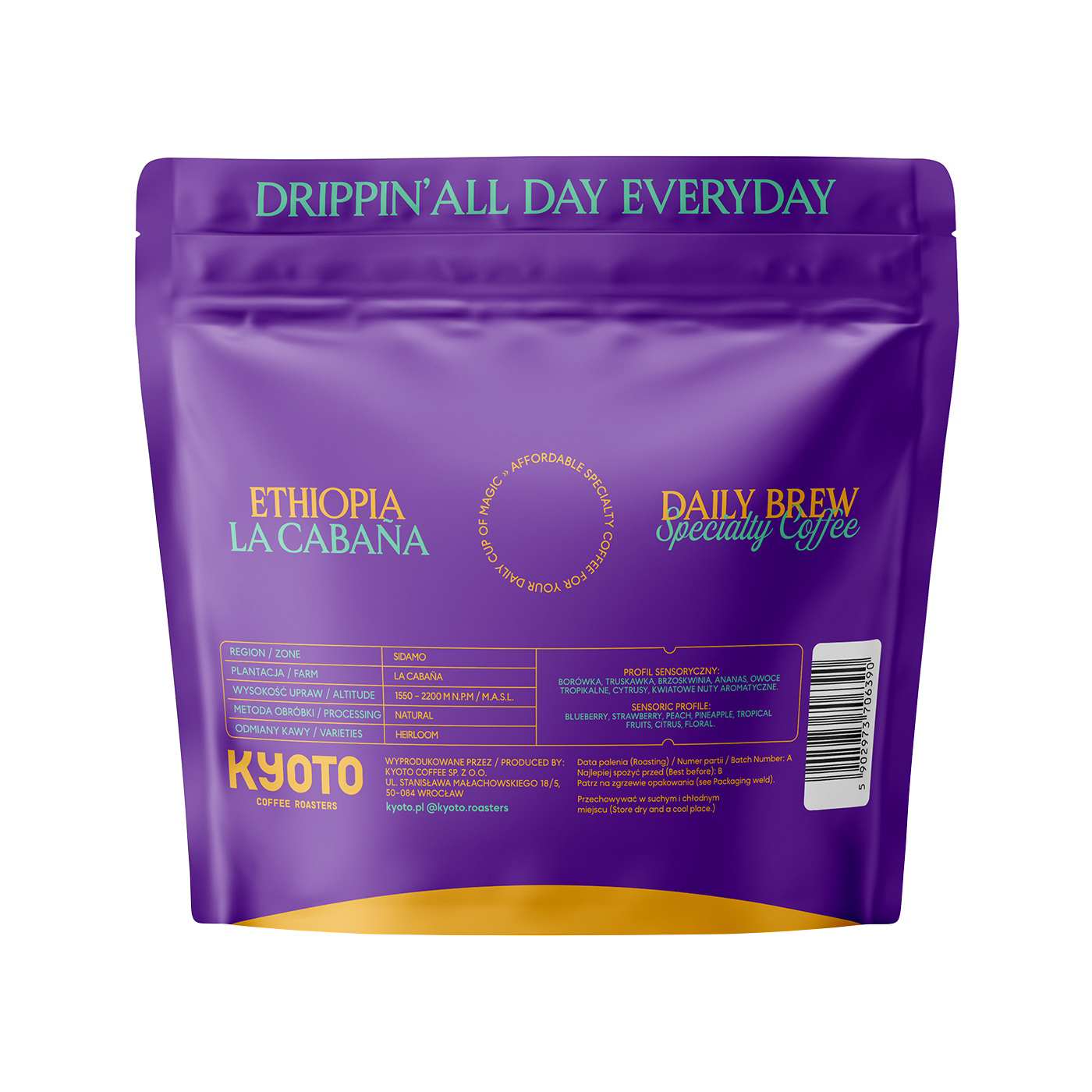 KYOTO - kawa ziarnista Etiopia Drippin All Day Everyday Etiopia La Cabana Filter 250 g