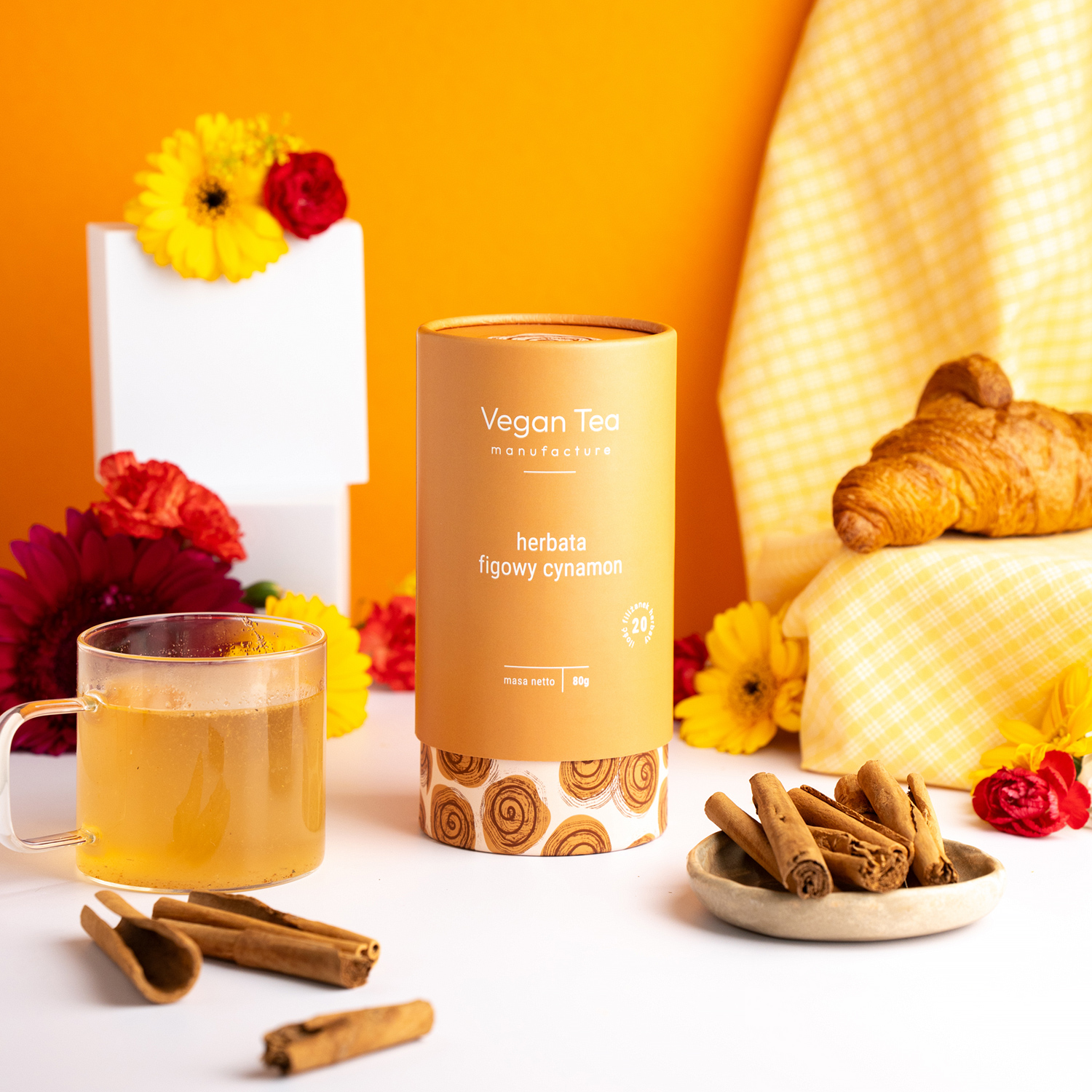 Vegan Tea - floral and fruit infusion Fig Cinnamon - Loose Tea 80 g