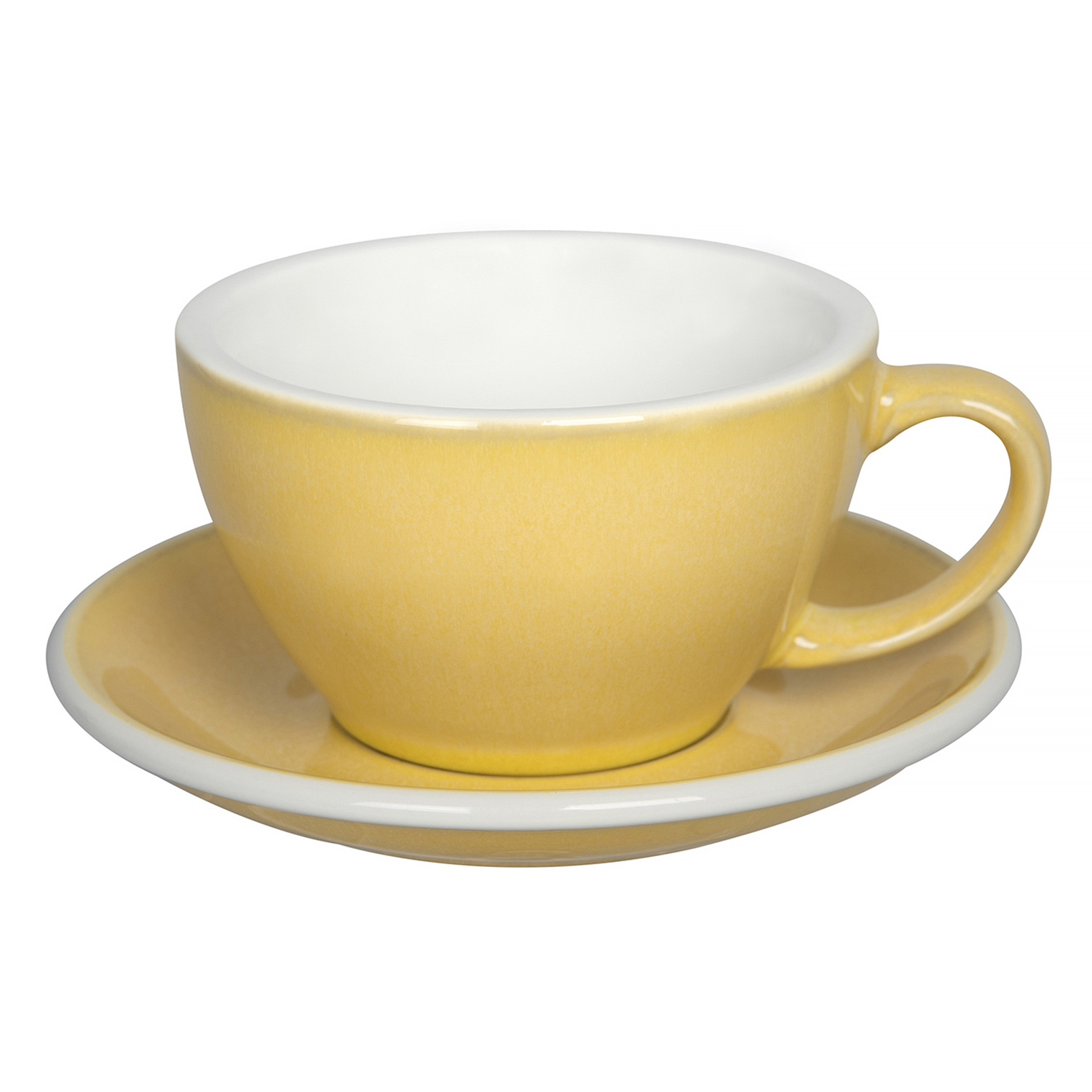 Loveramics Egg - Cafe Latte 300 ml Cup and Saucer  - Butter Cup
