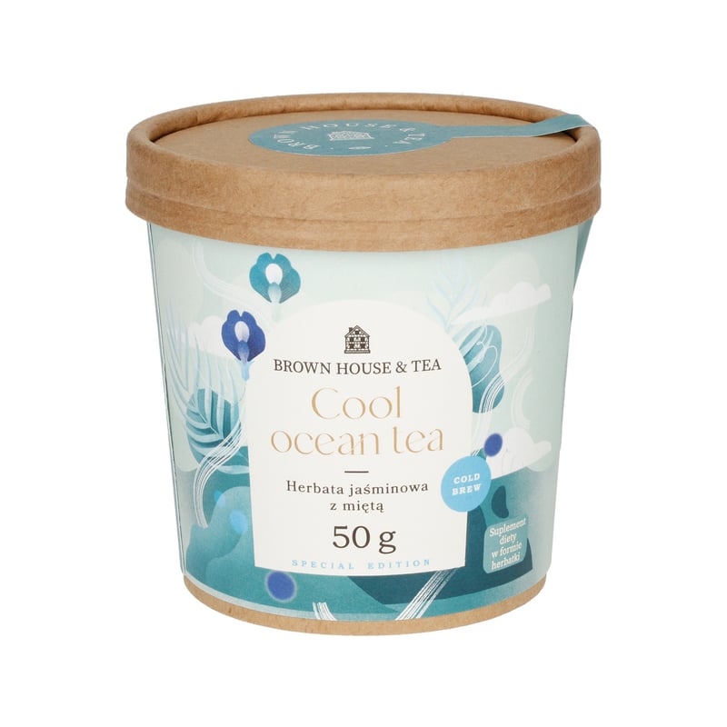 Brown House & Tea - Cool Ocean Tea - Herbata sypana - Suplement diety 50g