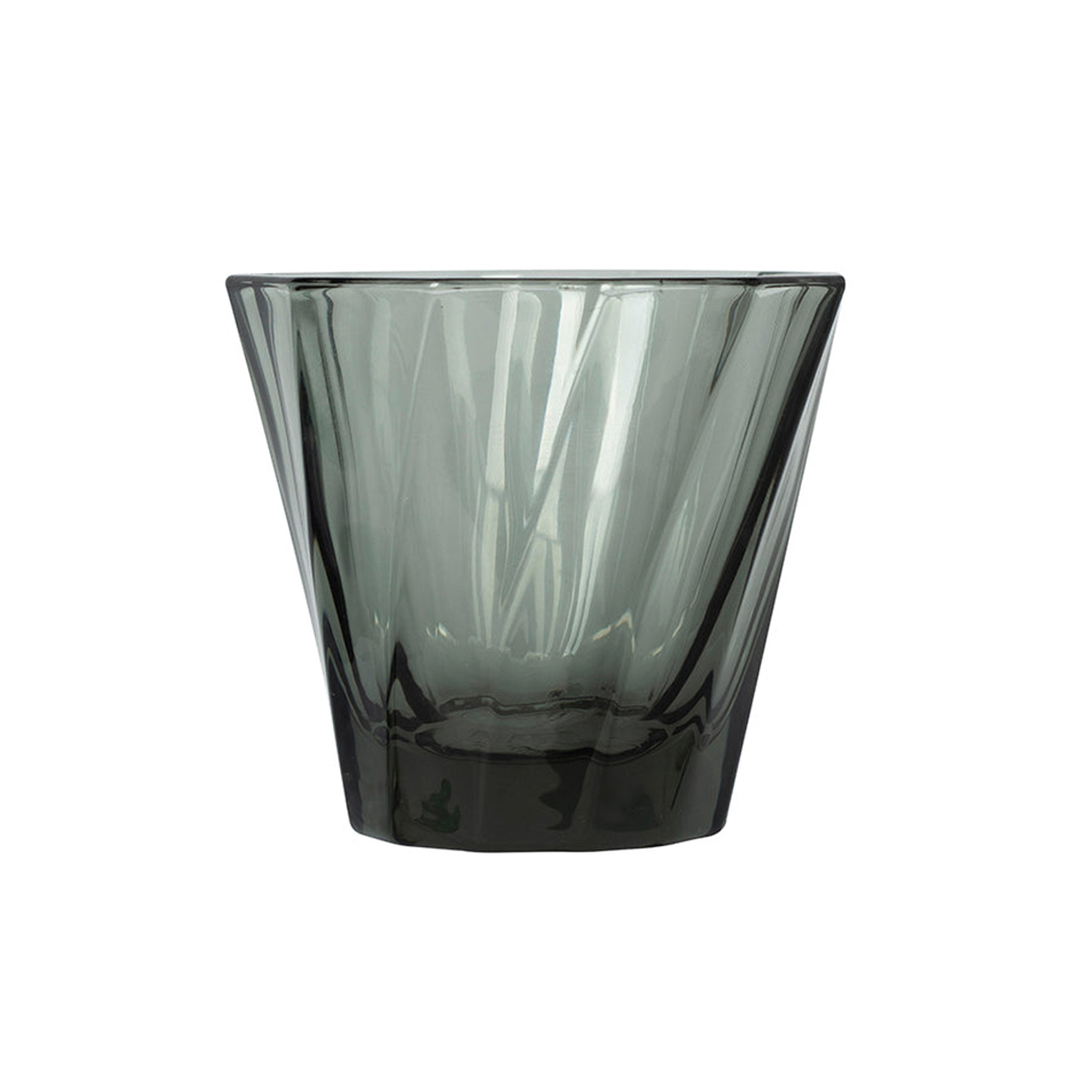 Loveramics - Twisted Cortado Glass 120ml - Black