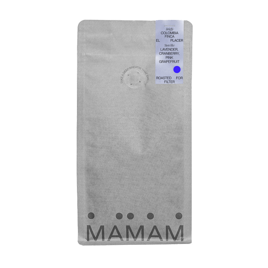MAMAM - Colombia El Placer Natural Filter 250 g
