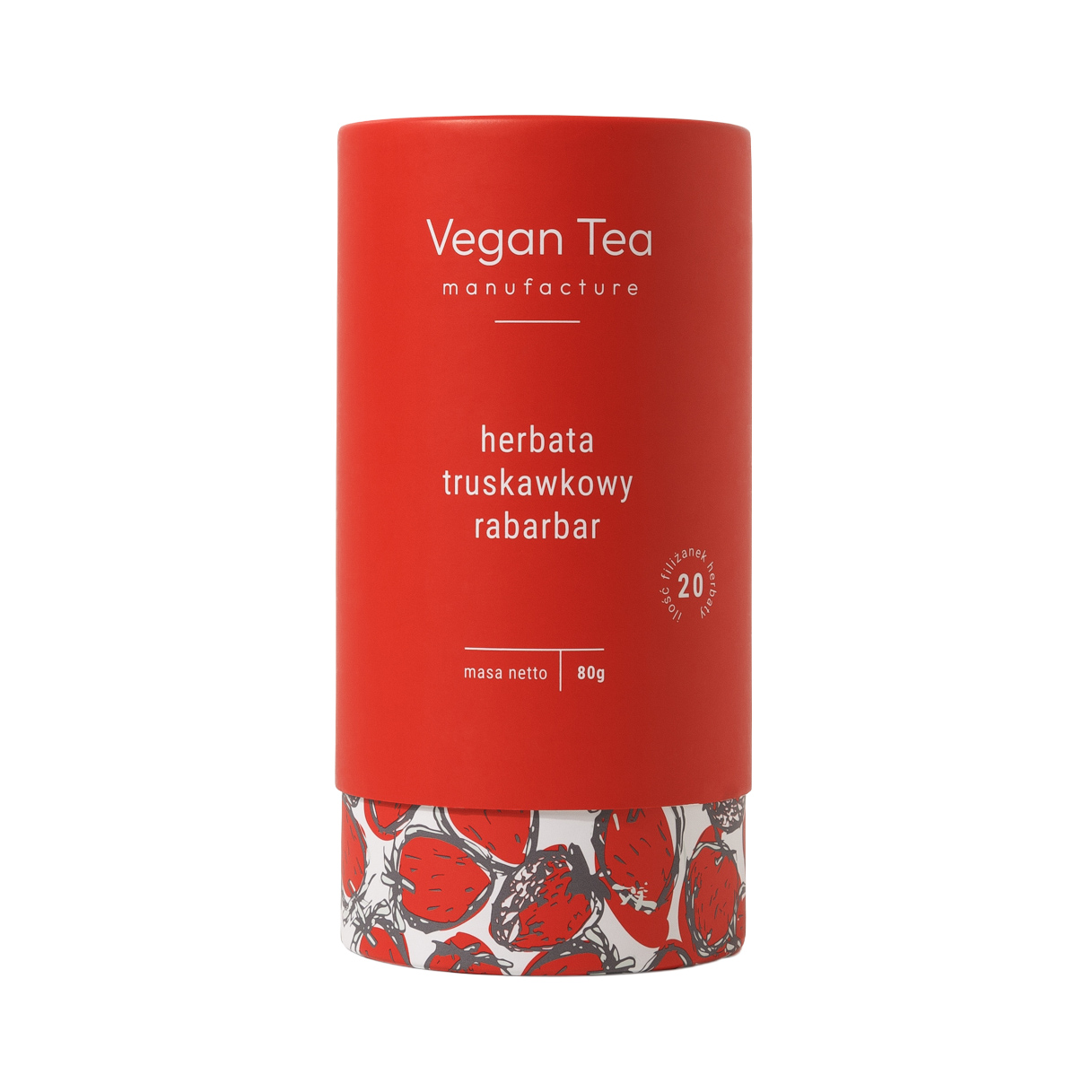 Vegan Tea - floral and fruit infusion Strawberry Rhubarb - Loose Tea 80 g