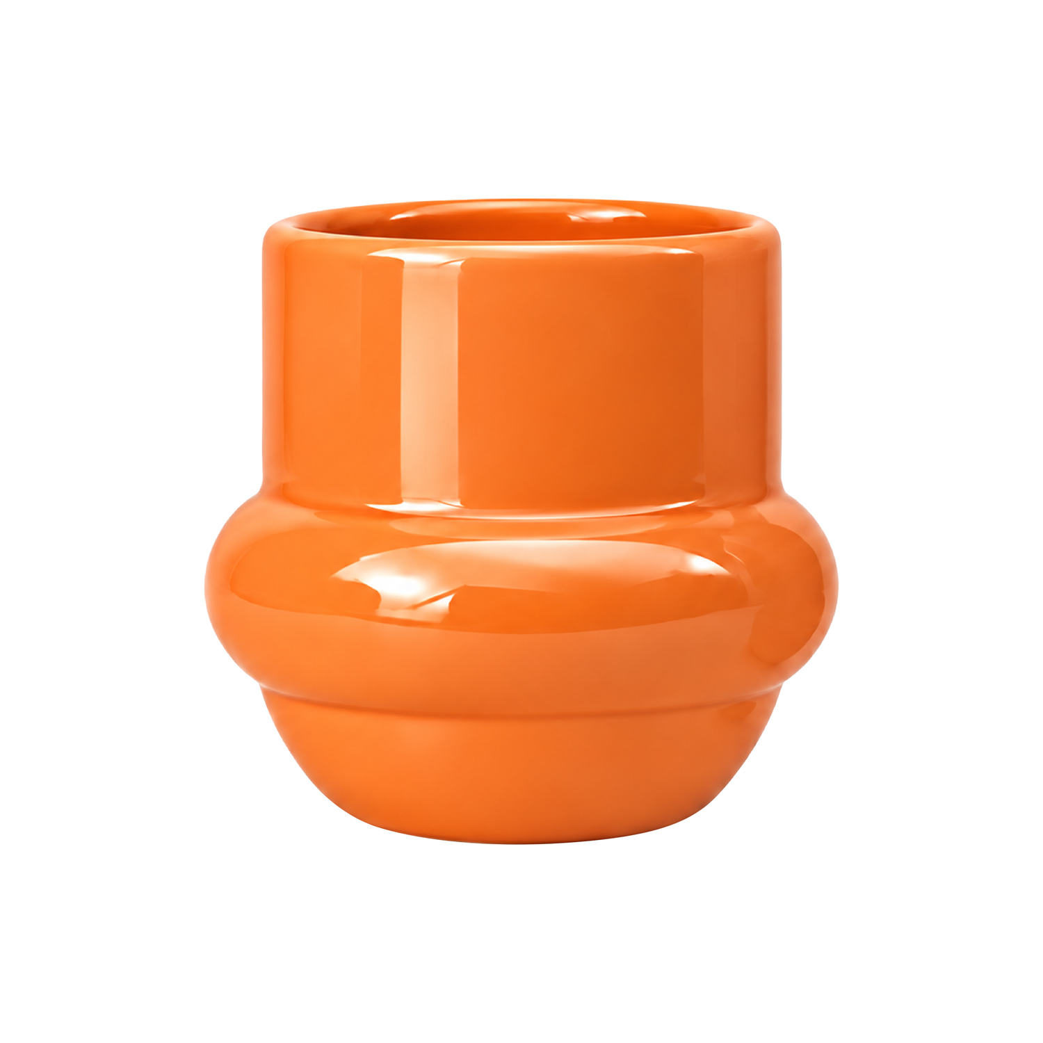 NOT.BAD - kubek ceramiczny BAD IDEA wypukły pomarańczowy 350 ml