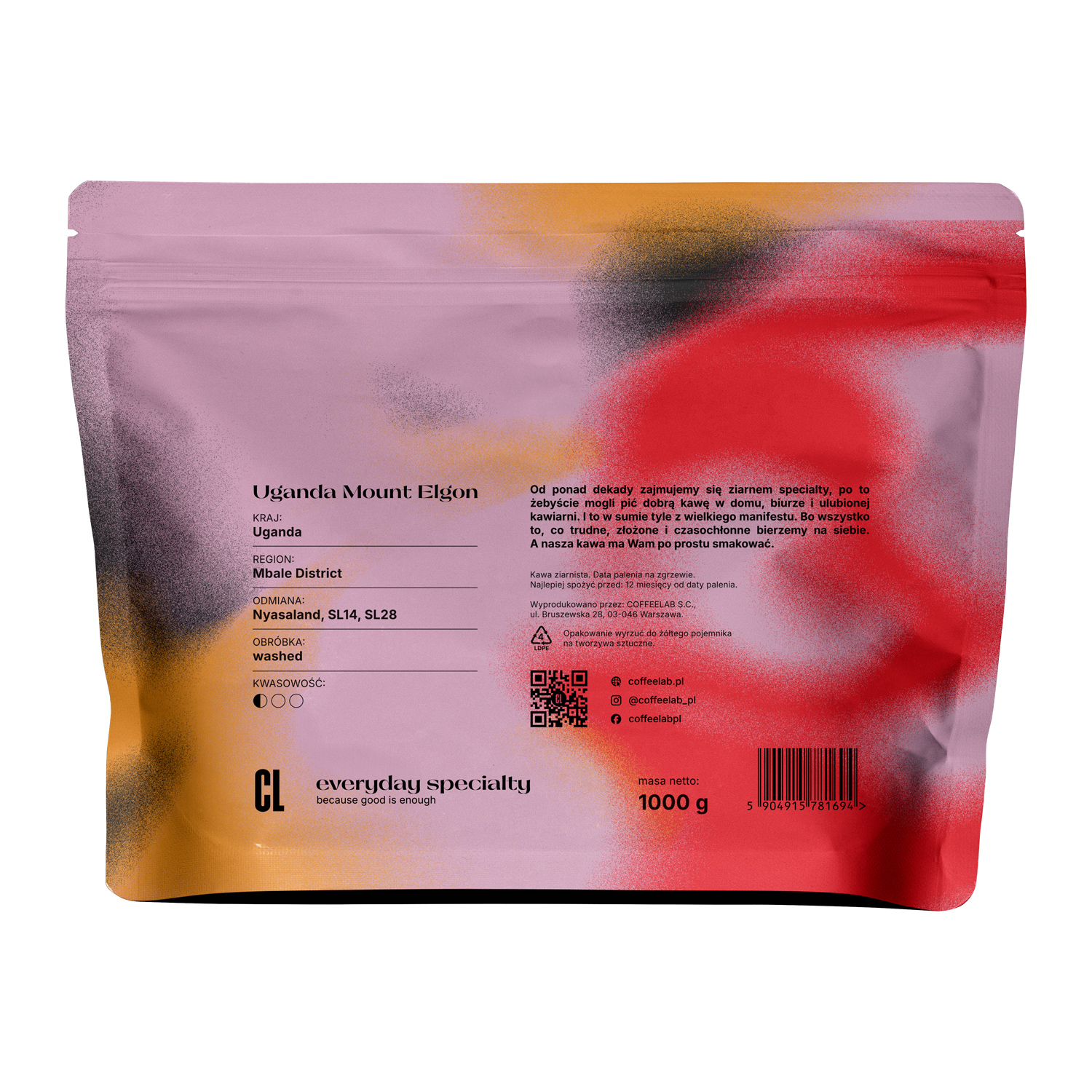 COFFEELAB - Uganda Mount Elgon Espresso 1kg