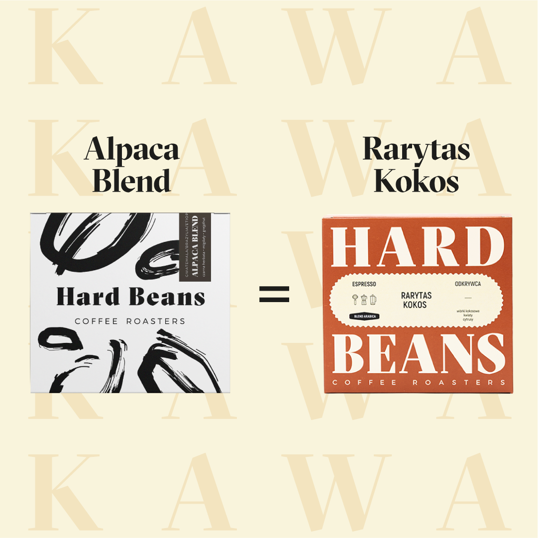 Hard Beans - kawa ziarnista RARYTAS KOKOS Espresso 1 kg