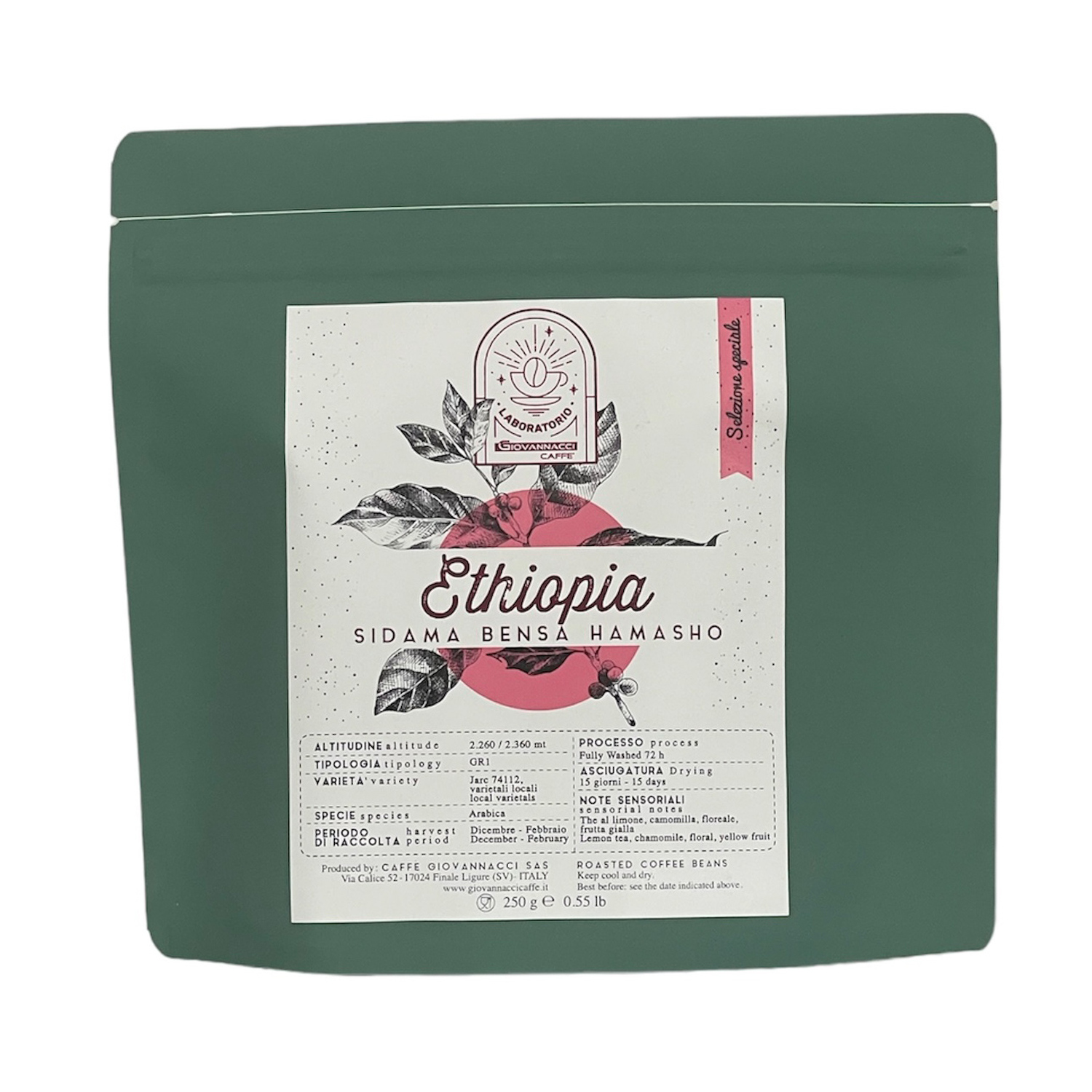 Giovannacci Caffe - Etiopia Bensa Hamasho Gr1 Omniroast 250g