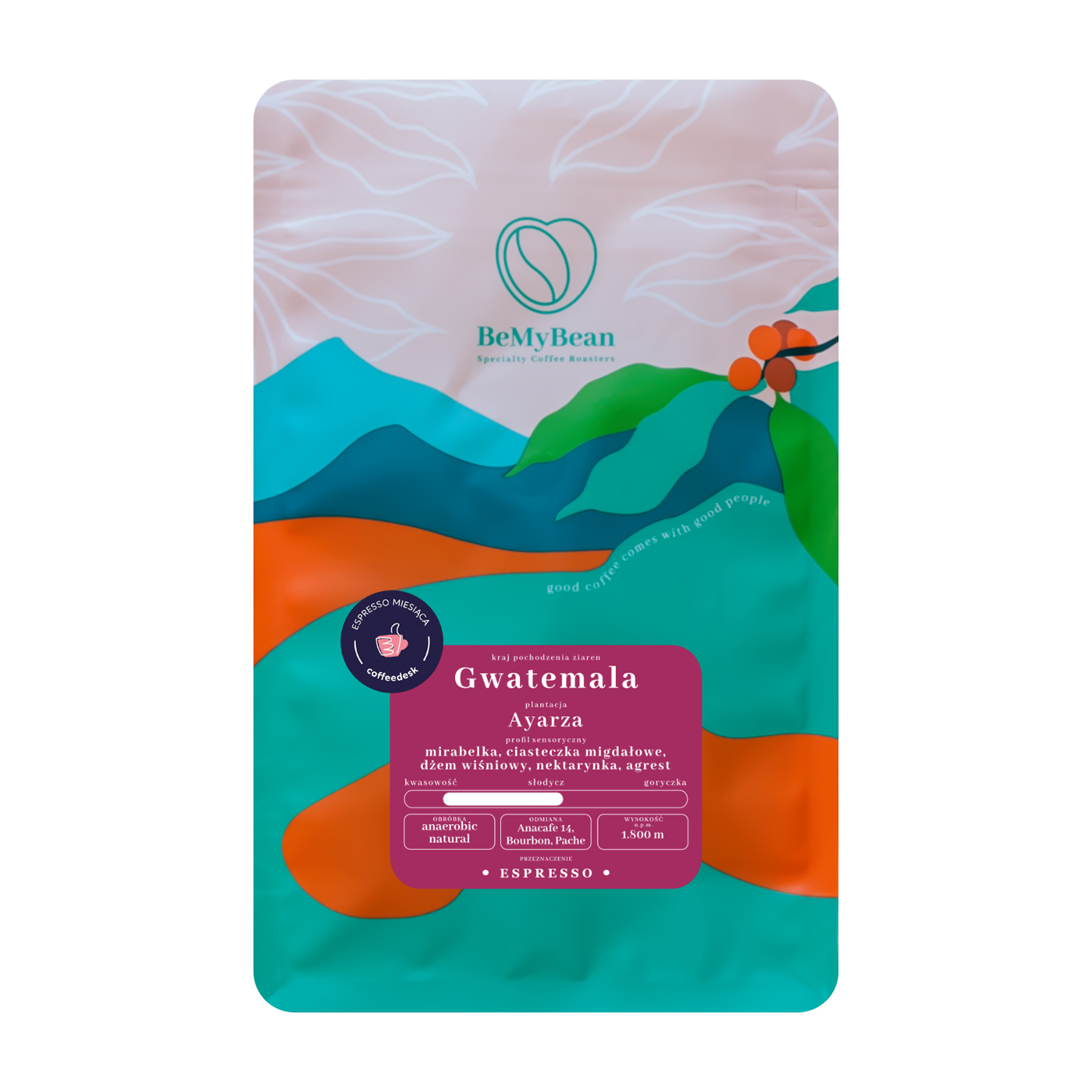 ESPRESSO MIESIĄCA: BeMyBean - kawa ziarnista Gwatemala Ayarza Anaerobic Natural Espresso 1 kg