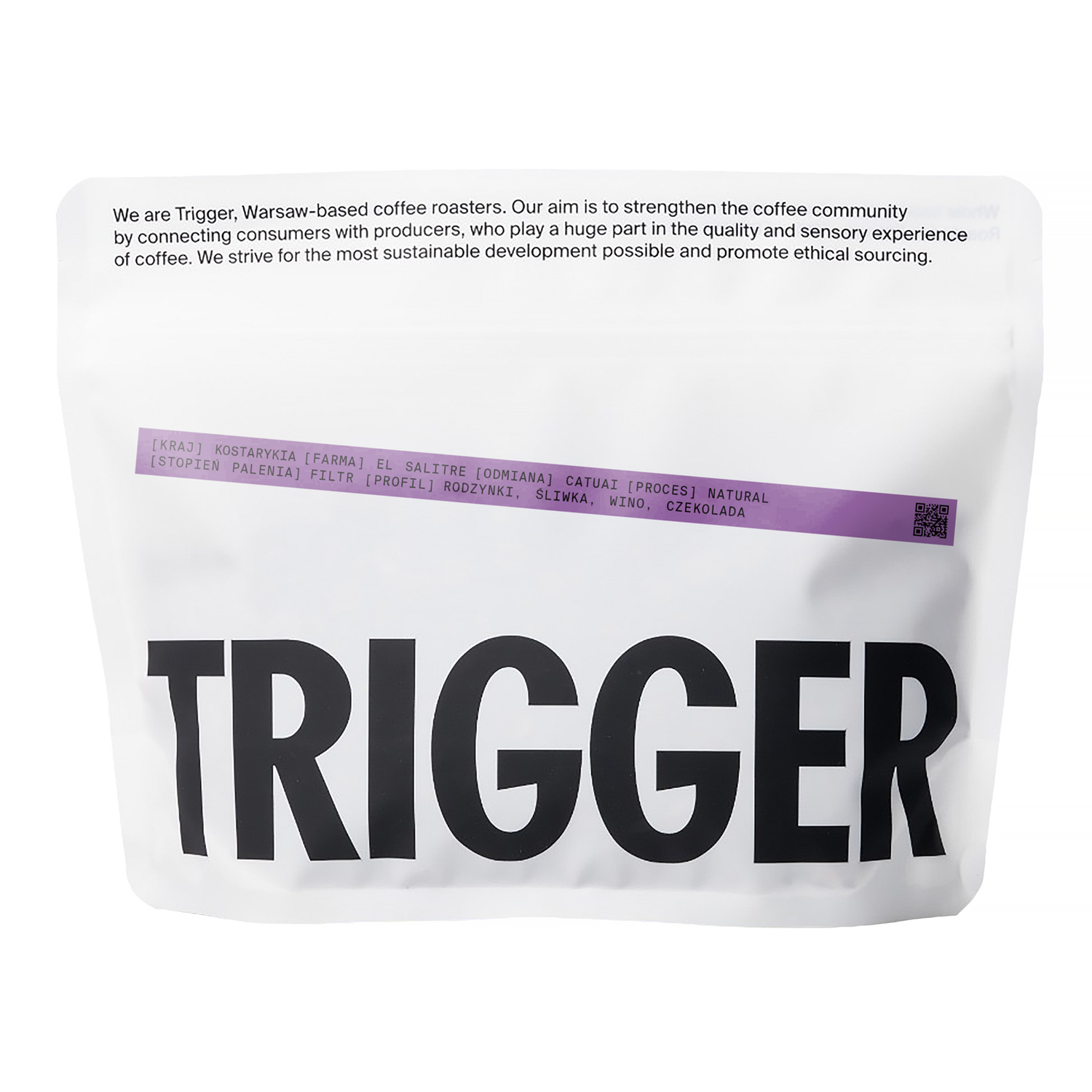 Trigger - kawa ziarnista Kostaryka El Salitare Natural Filter 250 g