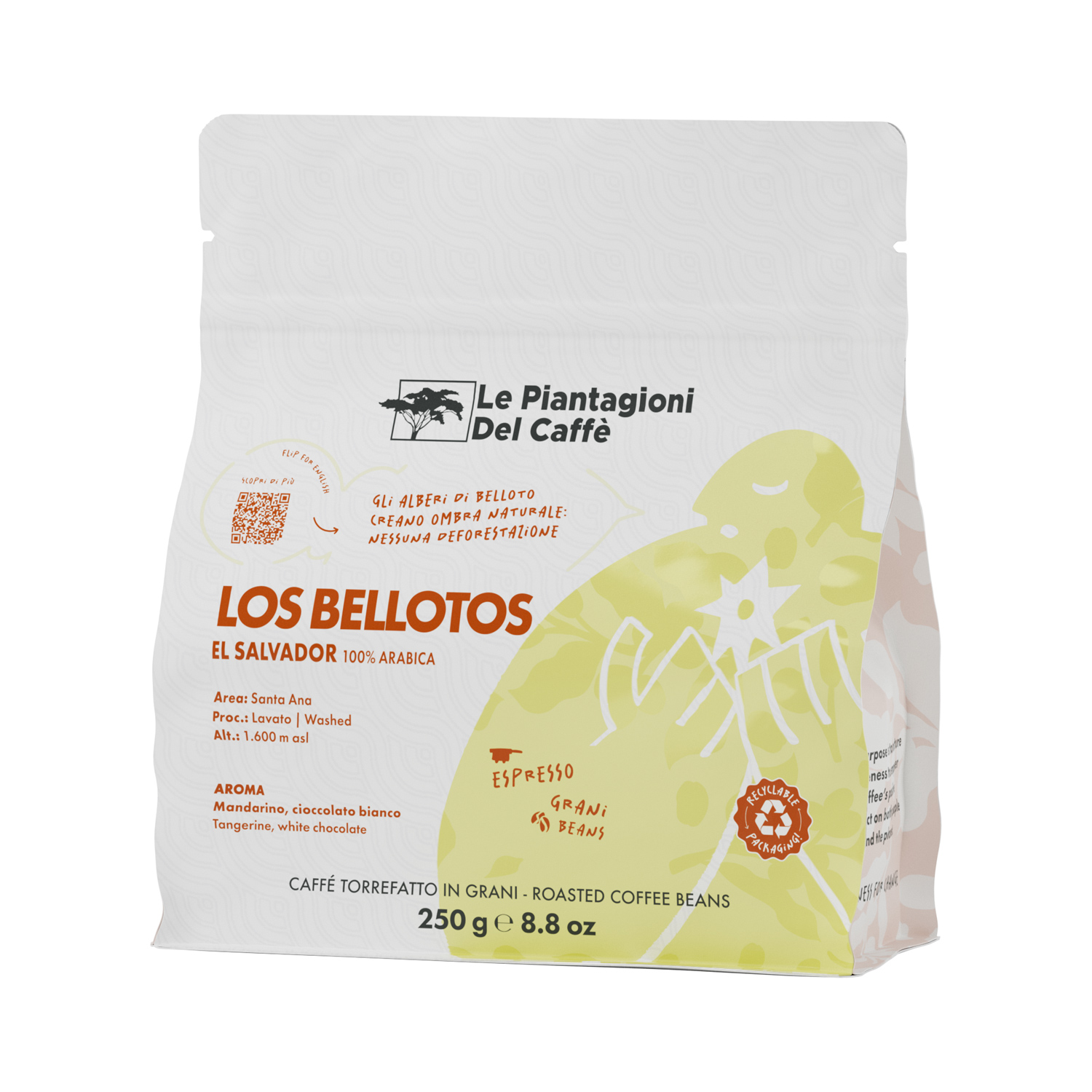 Le Piantagioni del Caffe - El Salvador Los Bellotos Espresso 250g