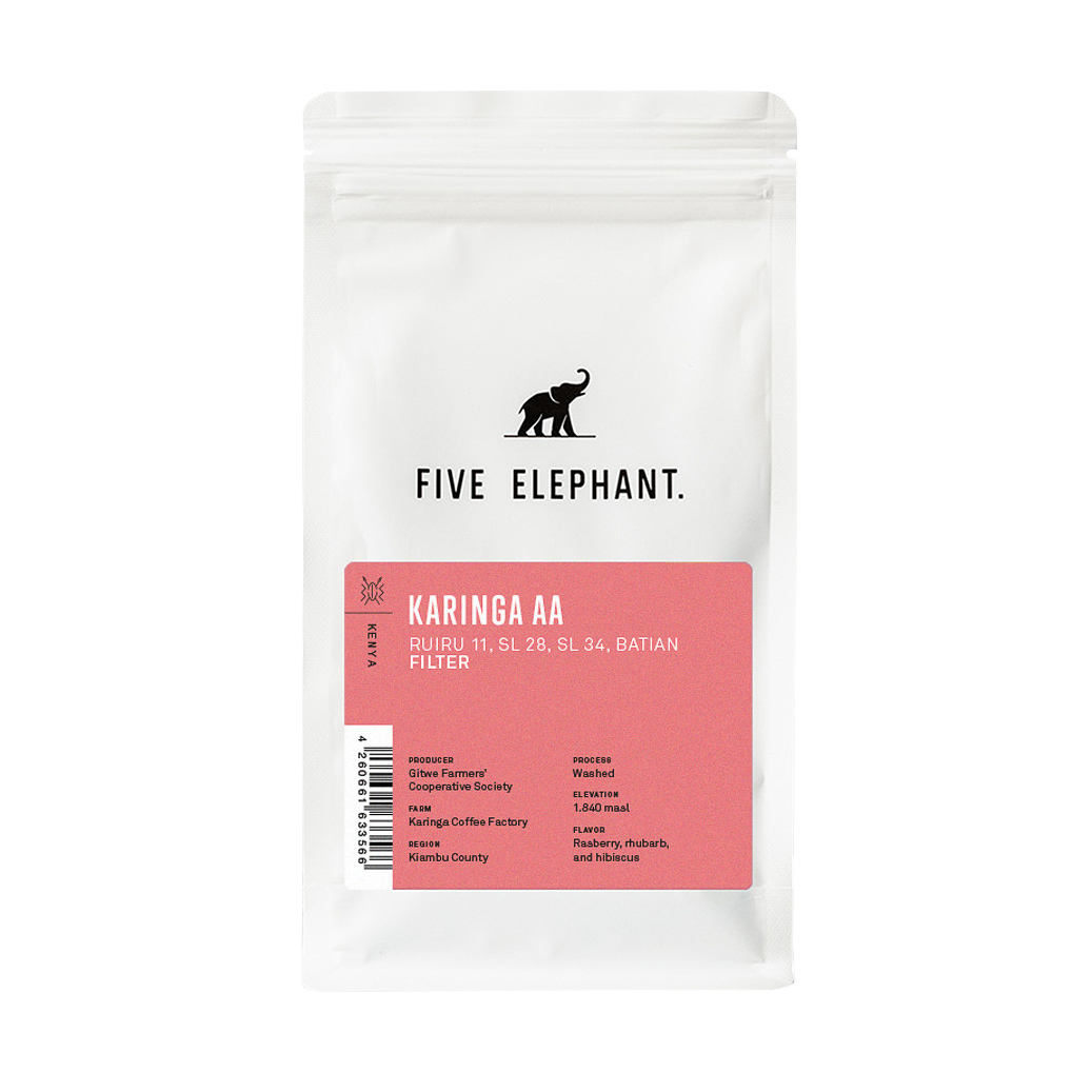 Five Elephant - Kenya Karinga AA Washed Filter 250g