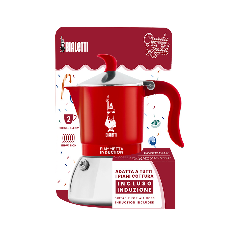 Bialetti - Fiametta Induction Candyland 2tz red