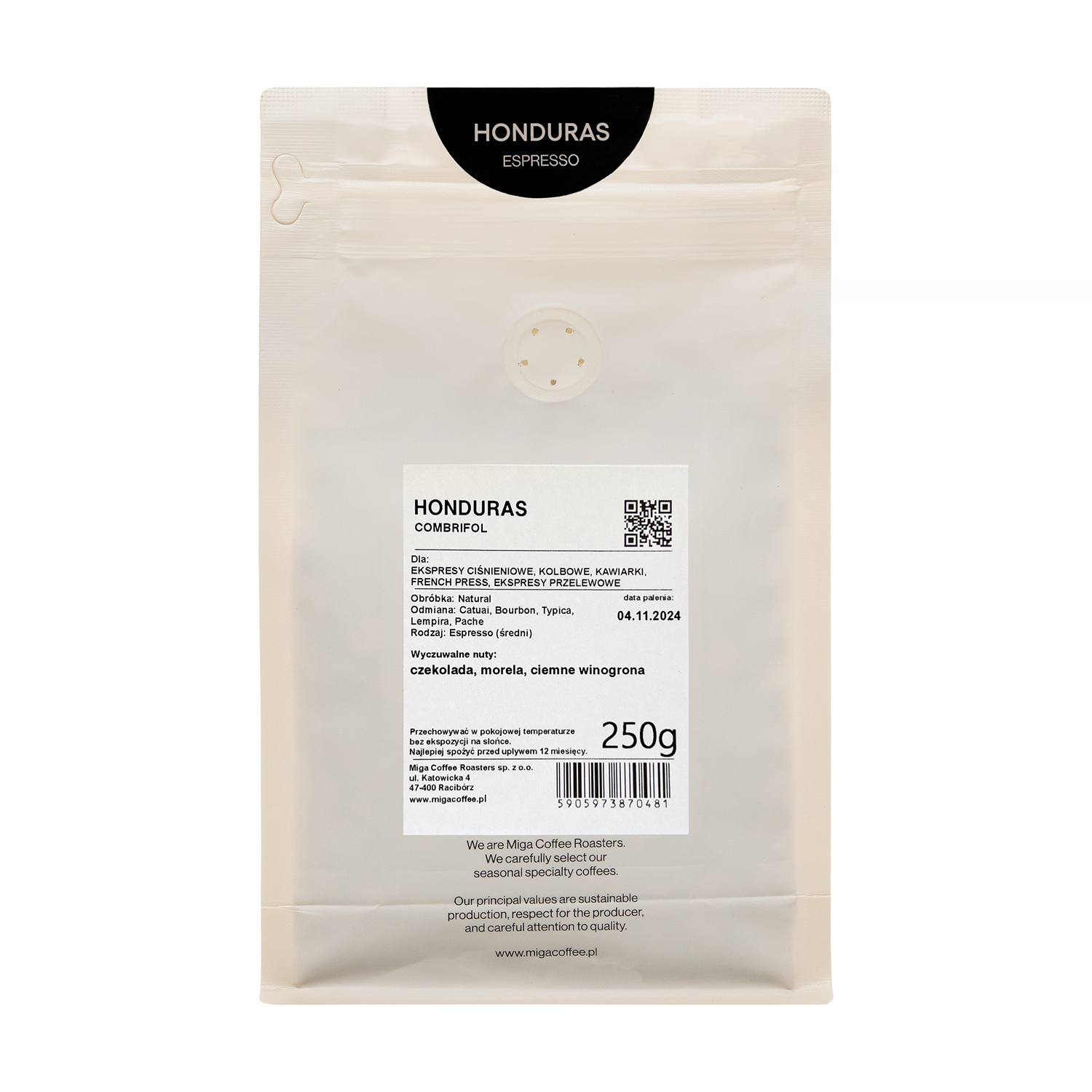 Miga Coffee - Honduras Cambrifol Natural Espresso 250g