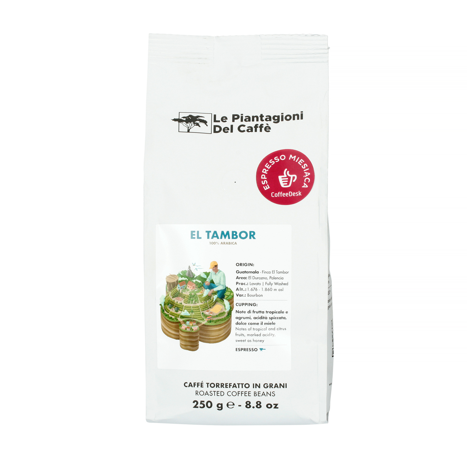 Le Piantagioni del Caffe - Guatemala El Tambor Espresso 250g