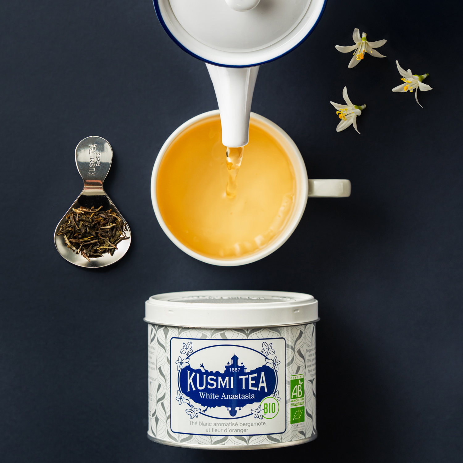 Kusmi Tea - White Anastasia - Loose Tea BIO 90 g