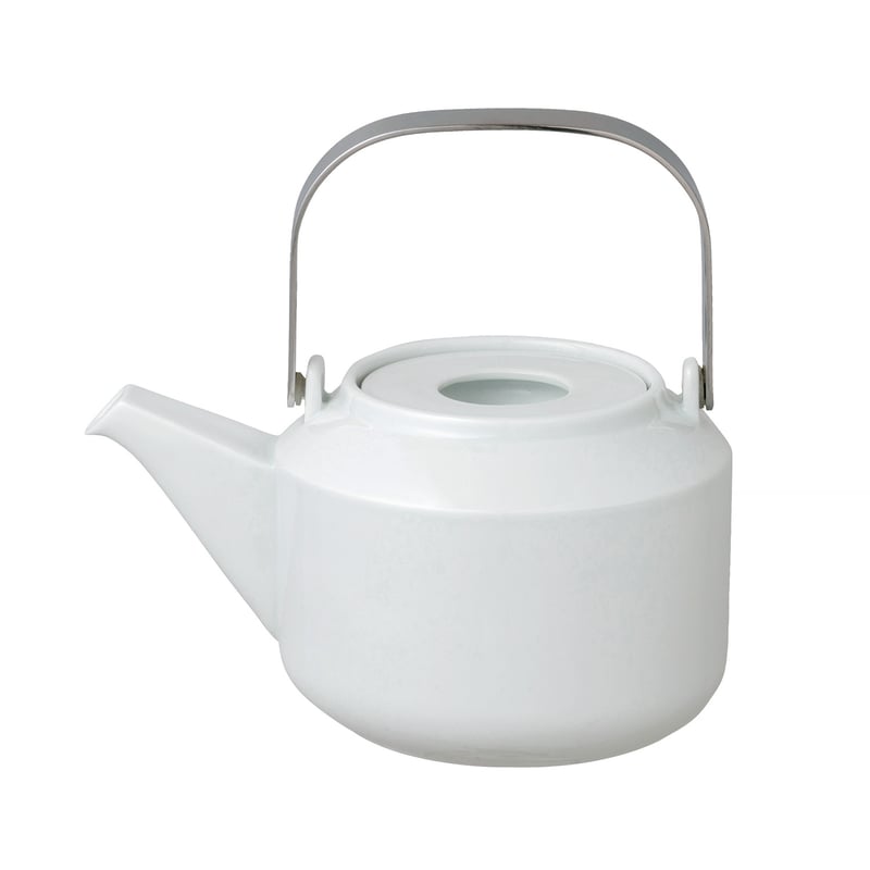 KINTO - LEAVES TO TEA Teapot with Stainless Tea Strainer - White 600ml