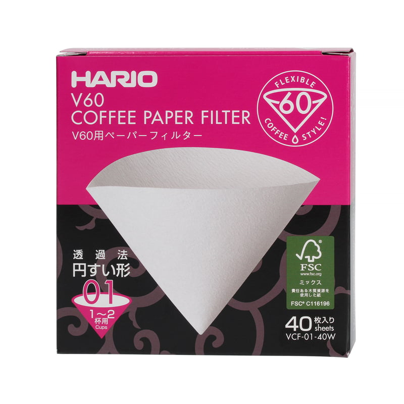 Hario filtry papierowe do dripa V60-01 (outlet)