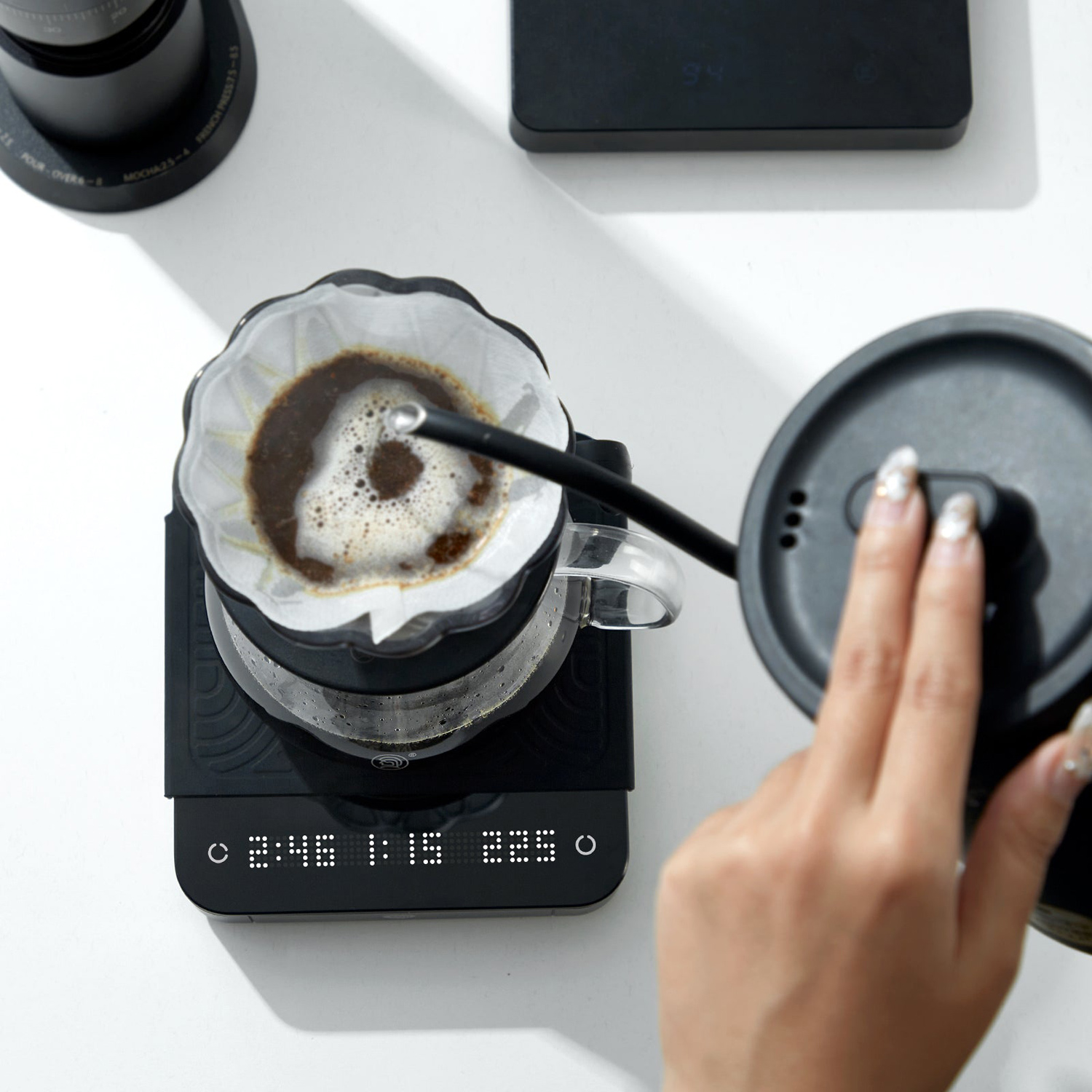 zeroHero - Waga do kawy Smart Coffee Scale 3.0 czarna