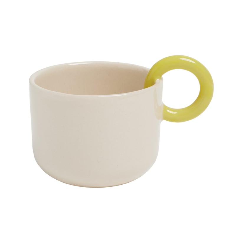 Ceramics 36 - 365 Ceramic Cup 200ml Yellow Cup Holder