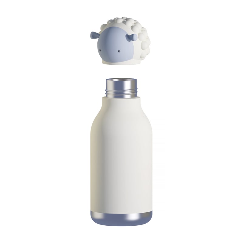 Asobu - Bestie Sheep - 460 ml Insulated Bottle with Straw