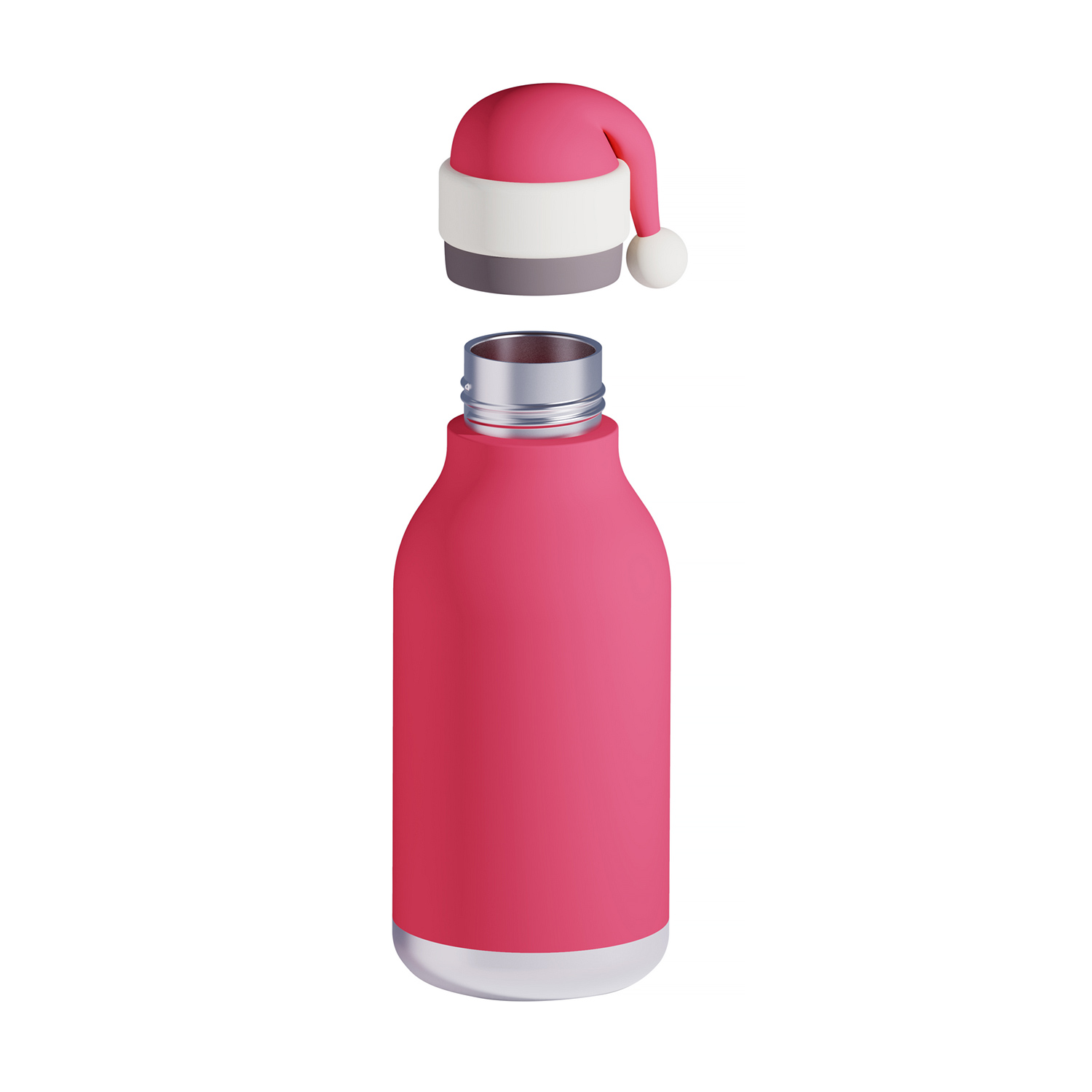 Asobu - Bestie Santa - 460 ml Insulated Bottle with Straw