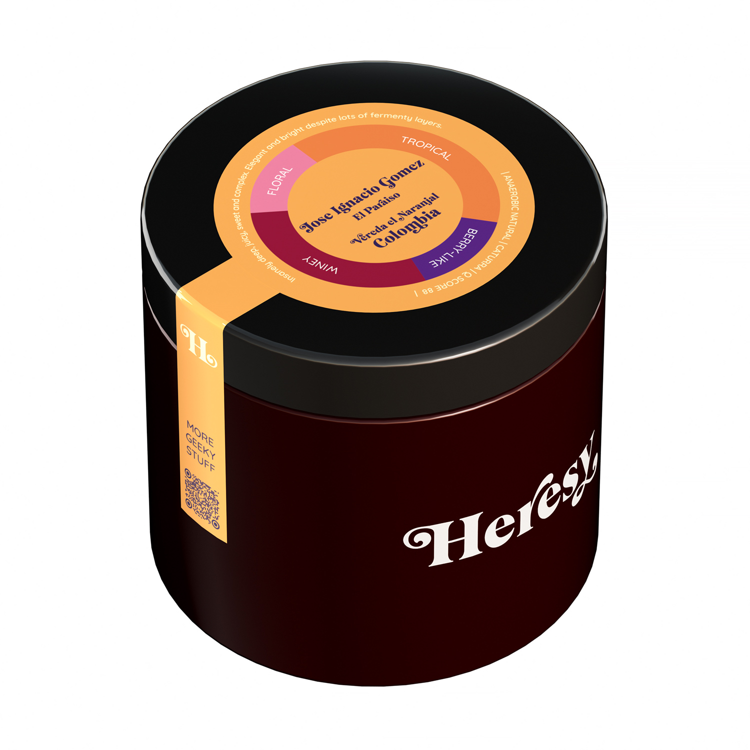 Heresy - Colombia Jose Ignacio Gomez Anaerobic Natural Filter 252 g Heresy - Colombia Jose Ignacio Gomez Anaerobic Natural Filter 252 g