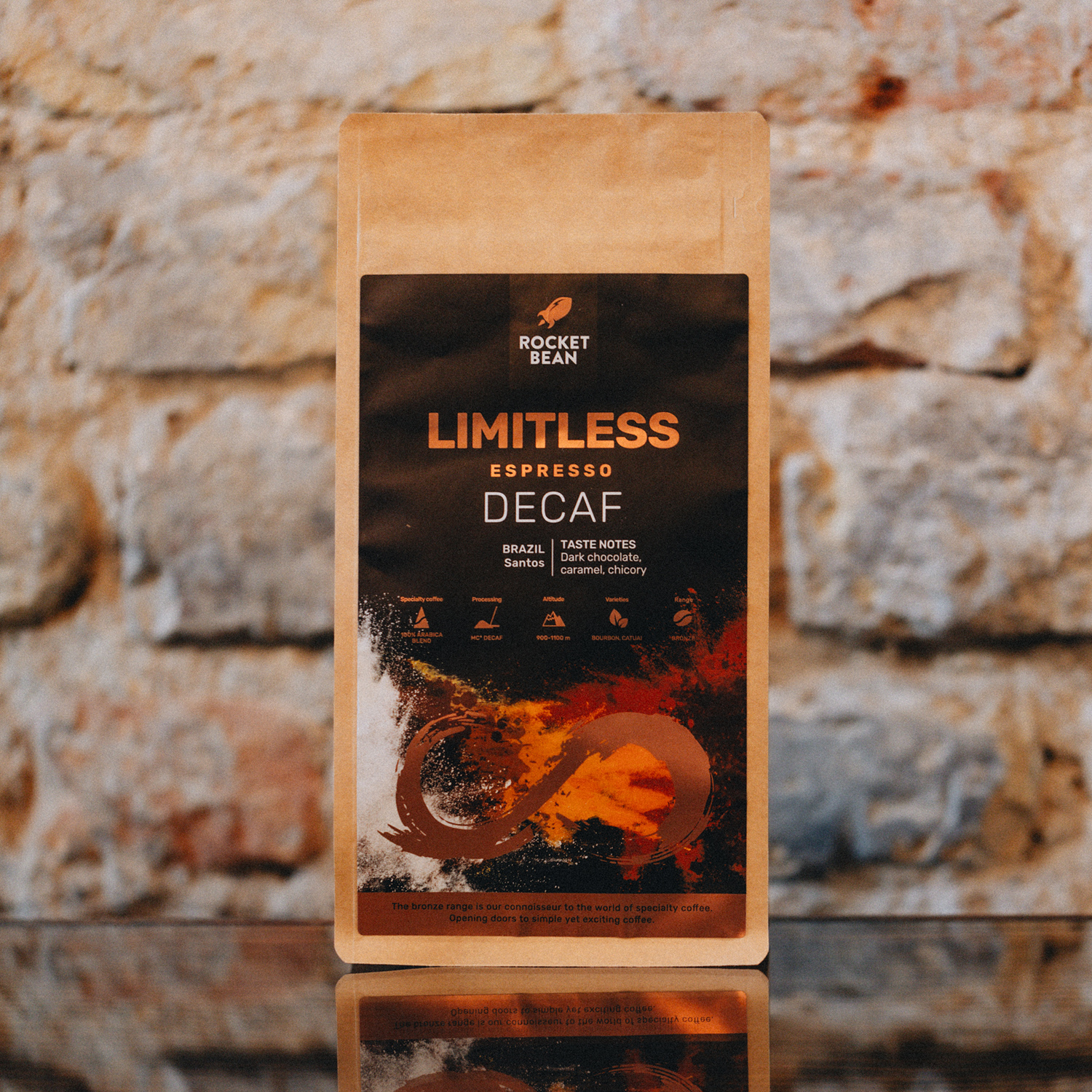 Rocket Bean - Brazylia Limitless Decaf Espresso 500 g