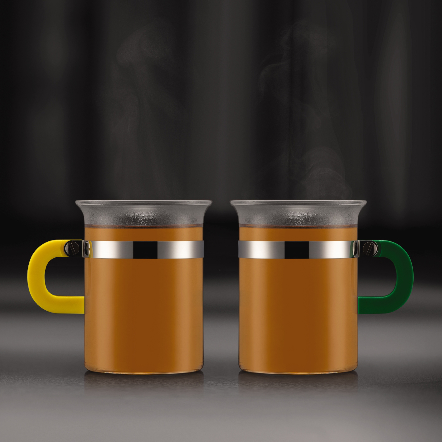 Bodum - Chambord Glasses yellow and green 300 ml