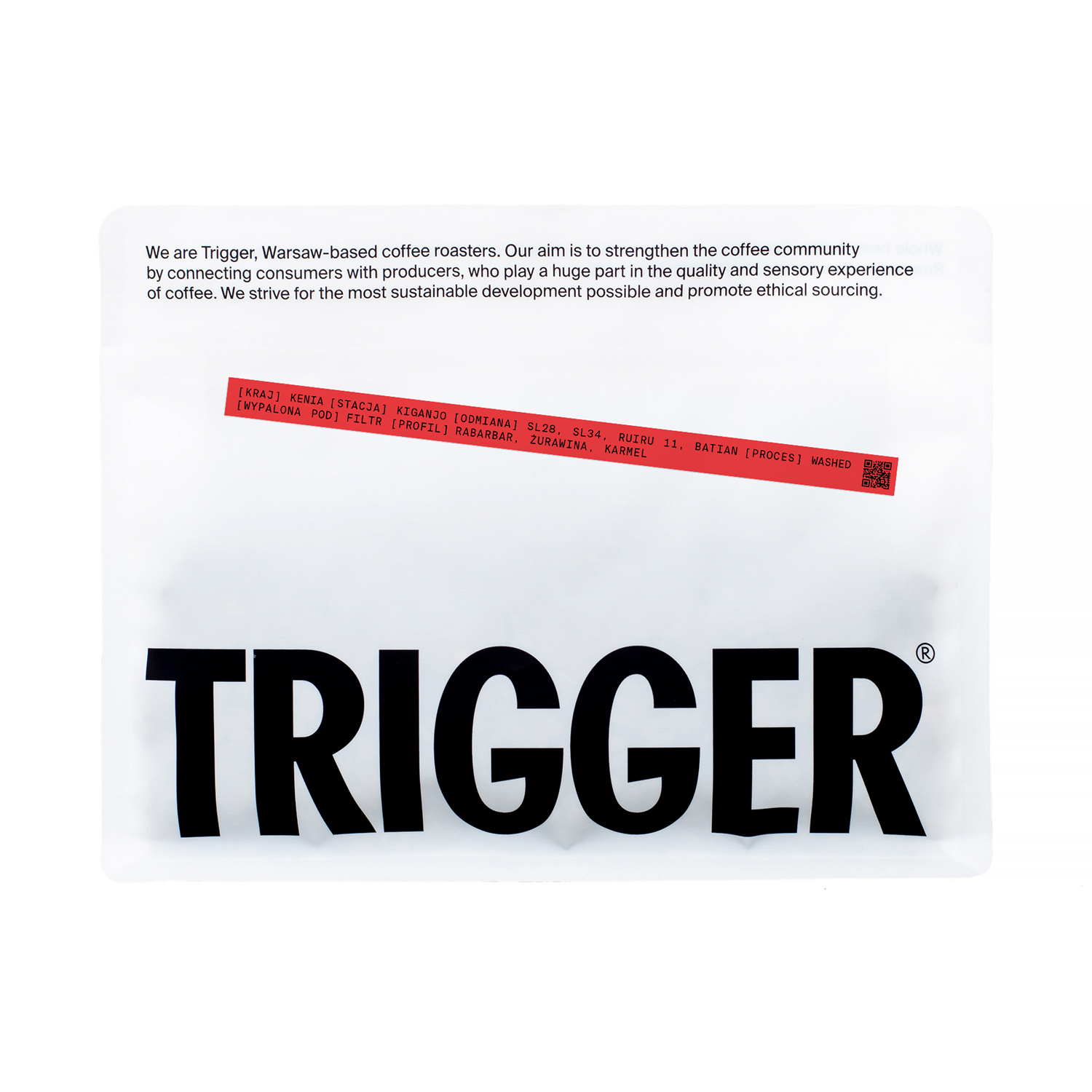 Trigger - kawa ziarnista Kenia Kiganjo PB Washed Filter 250 g