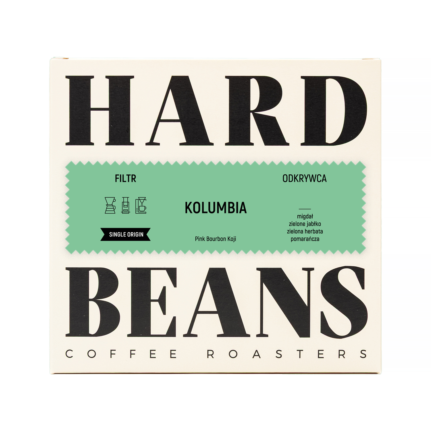 Hard Beans - kawa ziarnista Kolumbia Pink Bourbon Koji Supernatural Filter 200 g