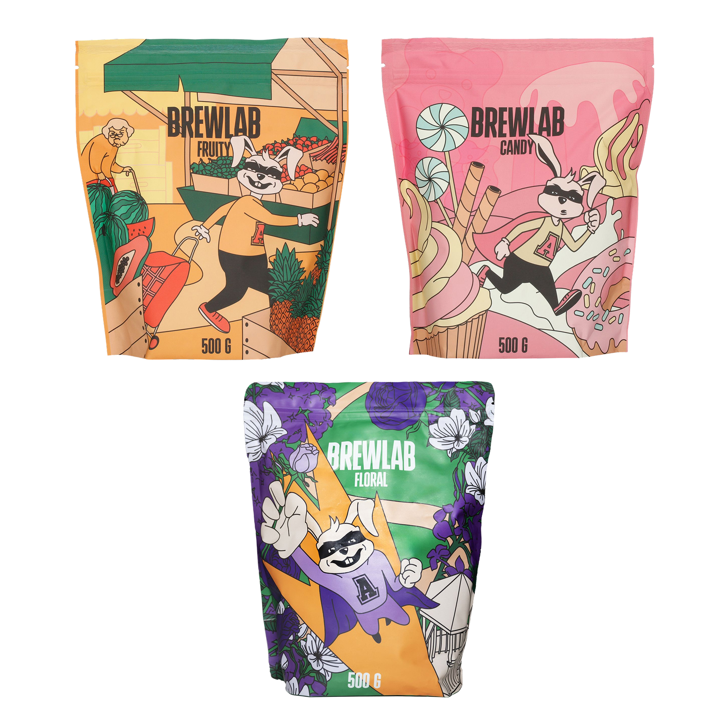 Zestaw Brewlab Collection: 3x Brewlab 500g  