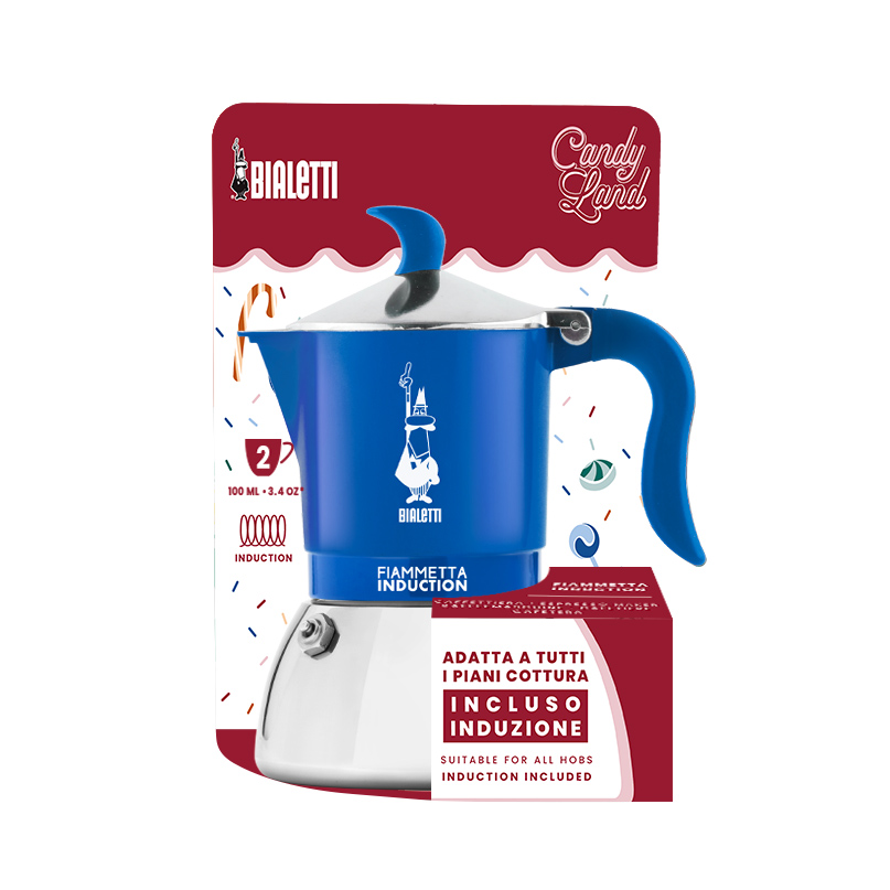 Bialetti - Fiametta Induction Candyland 4tz blue