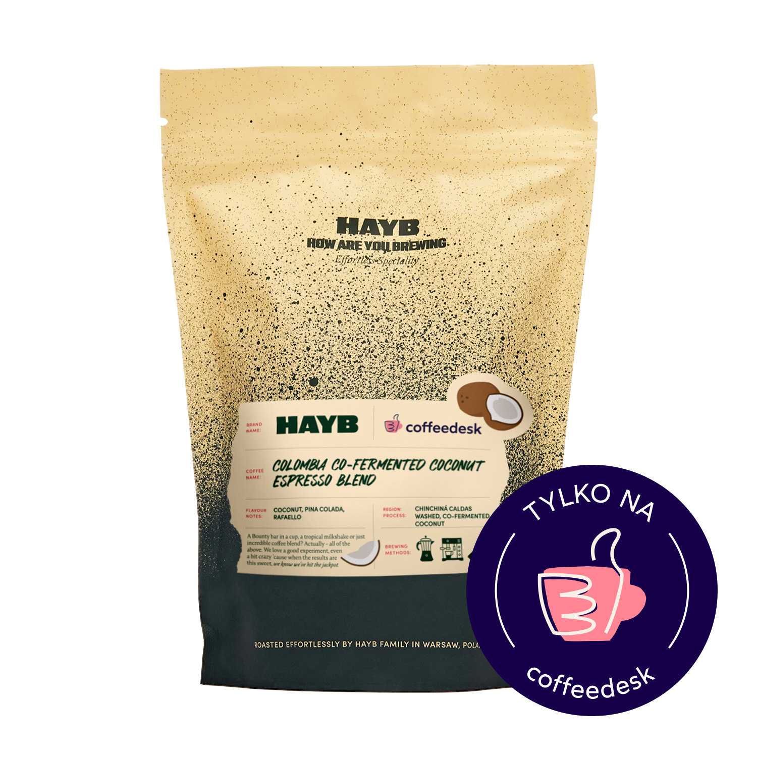 HAYB - Colombia Co-Fermented Coconut Blend Espresso 250 g