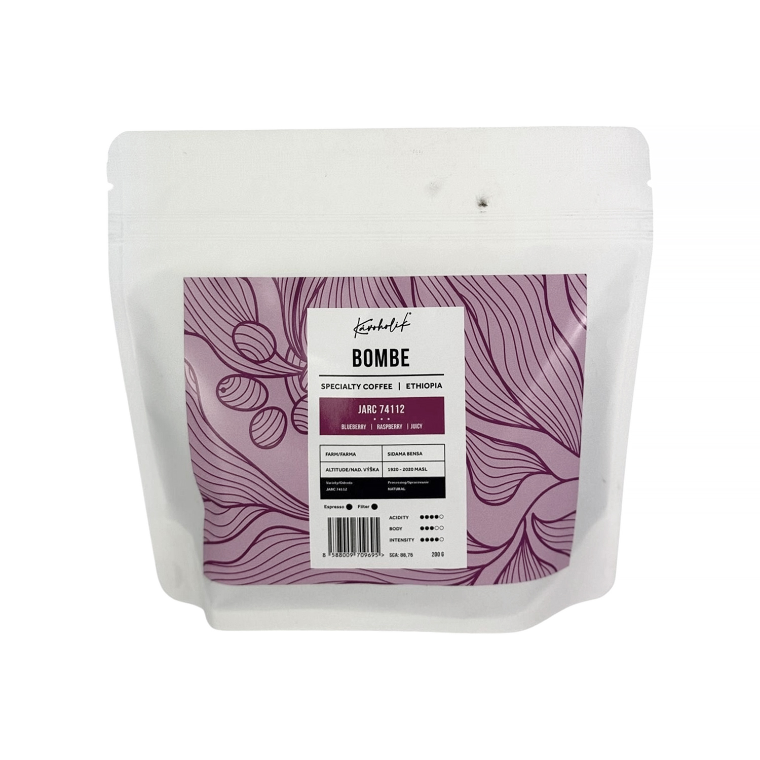 Kavoholik - Ethiopia Sidamo Bensa Bombe Natural Omniroast 200g