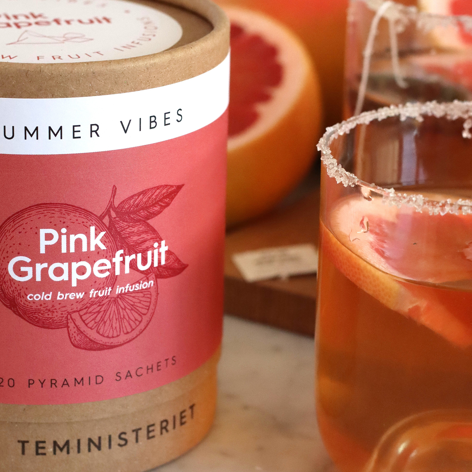 Teministeriet - herbata owocowa Summer Vibes Pink Grapefruit - 20 saszetek