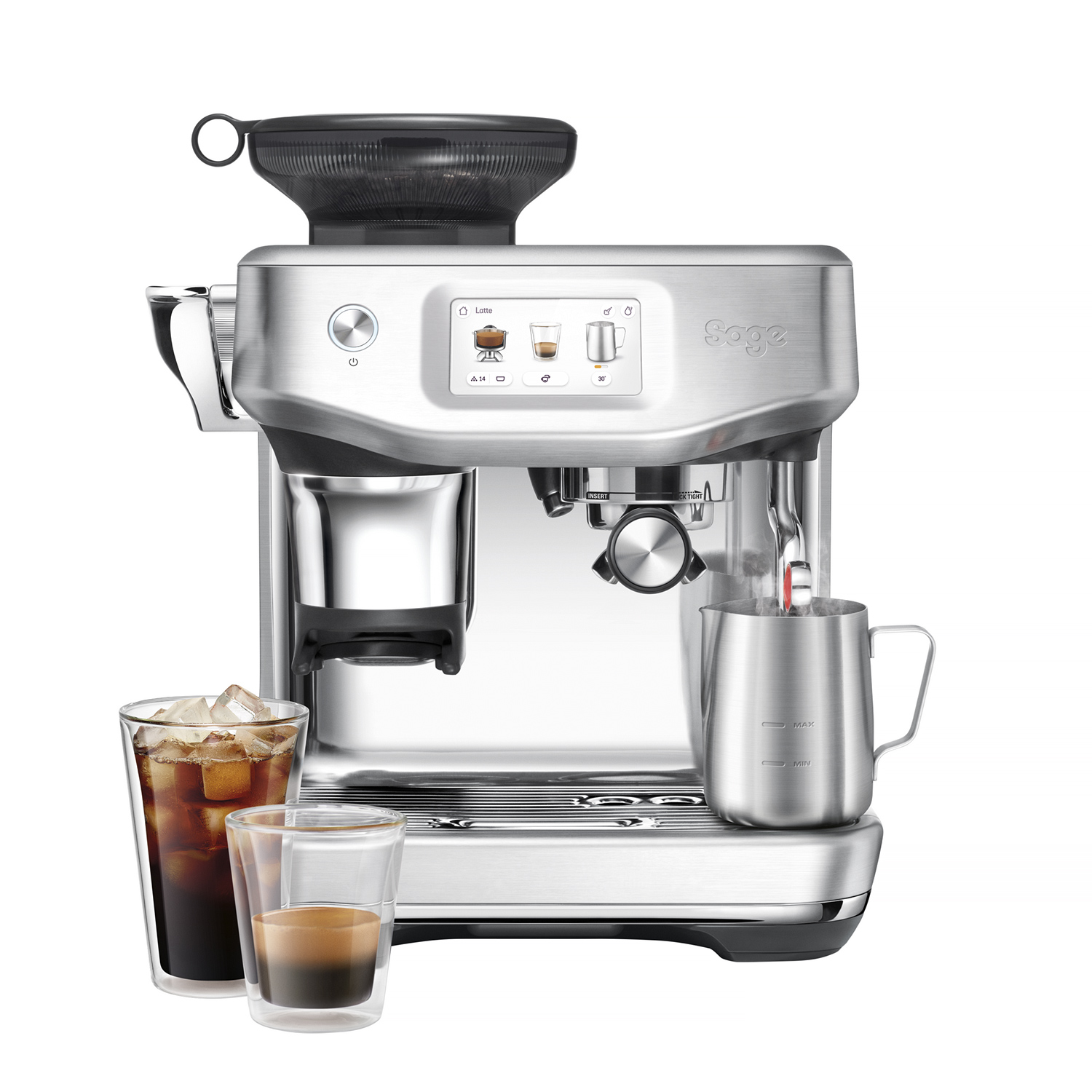 Sage - ekspres ciśnieniowy The Barista Touch Impress + Cold Extraction Srebrny