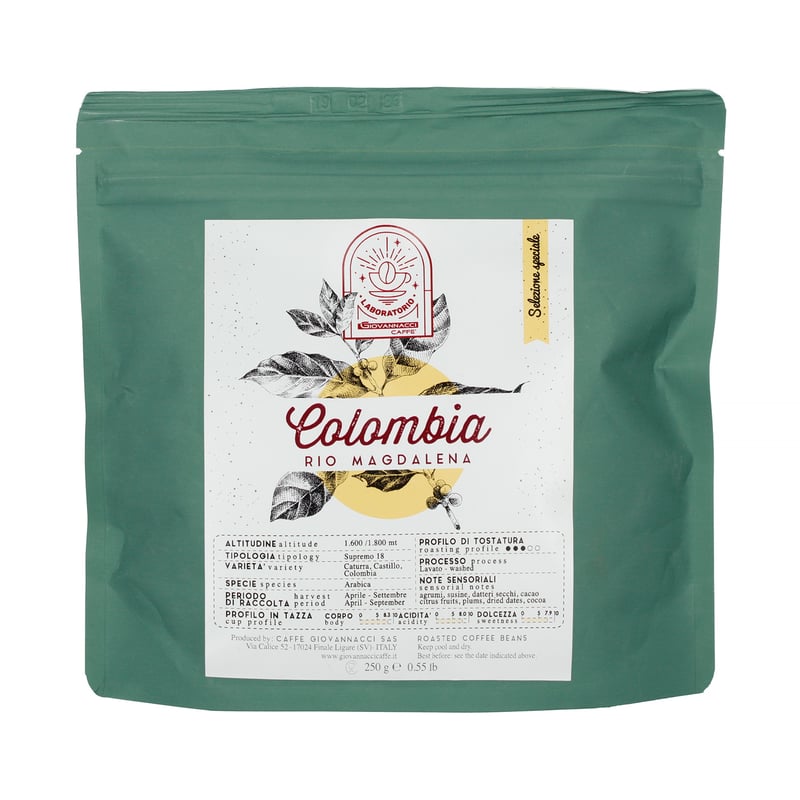 Giovannacci Caffe - Kolumbia Rio Magdalena Supremo 18 Omniroast 250g